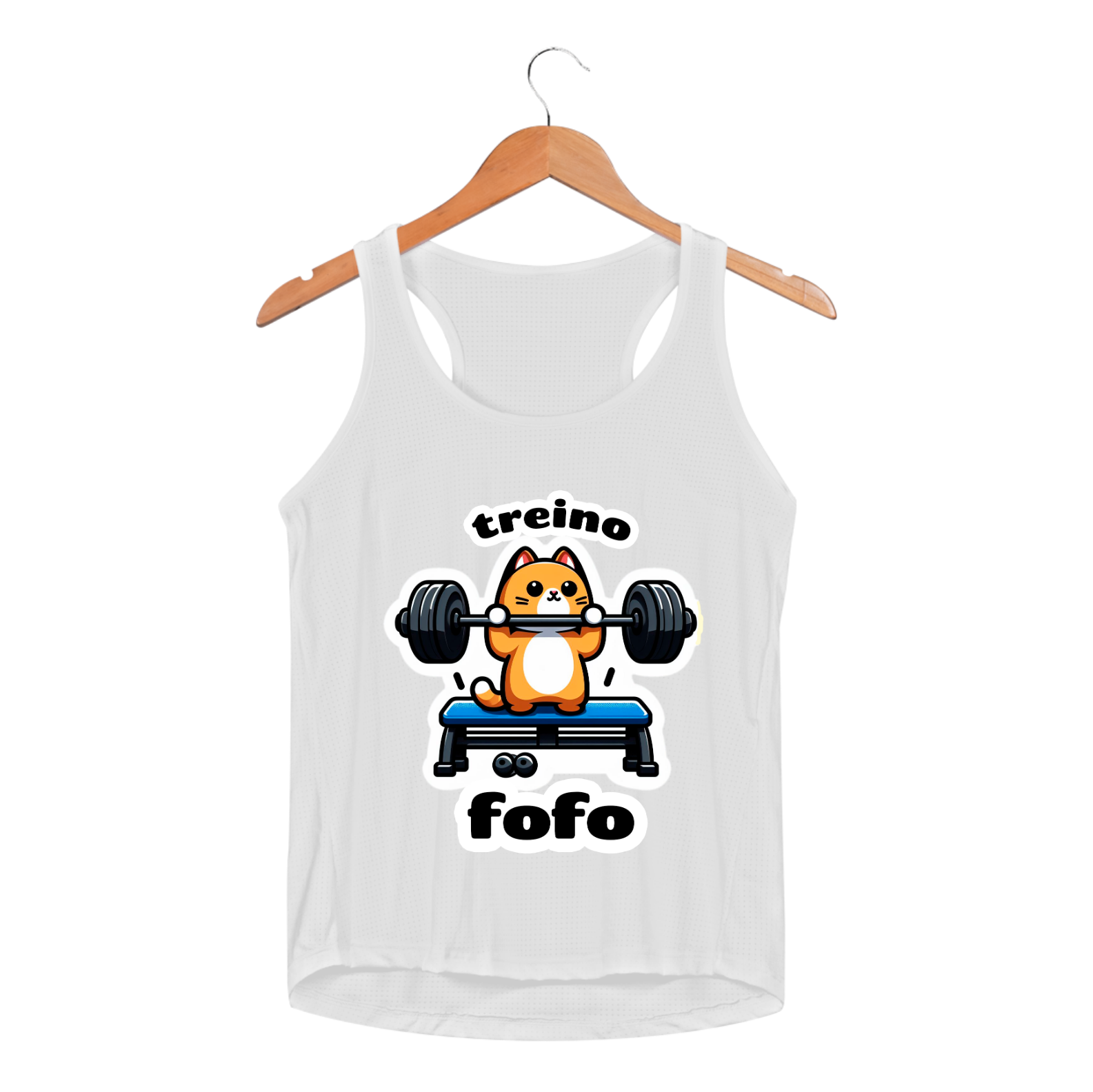 Nome do produto: Regata Feminina DryFit - Treino fofo