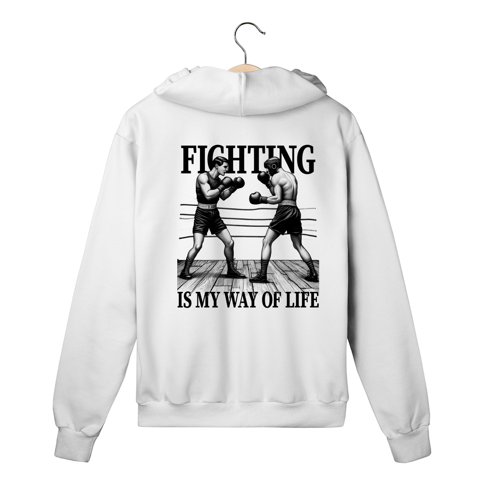 Nome do produto: Moletom com ziper Vintage Boxing - Way of Life