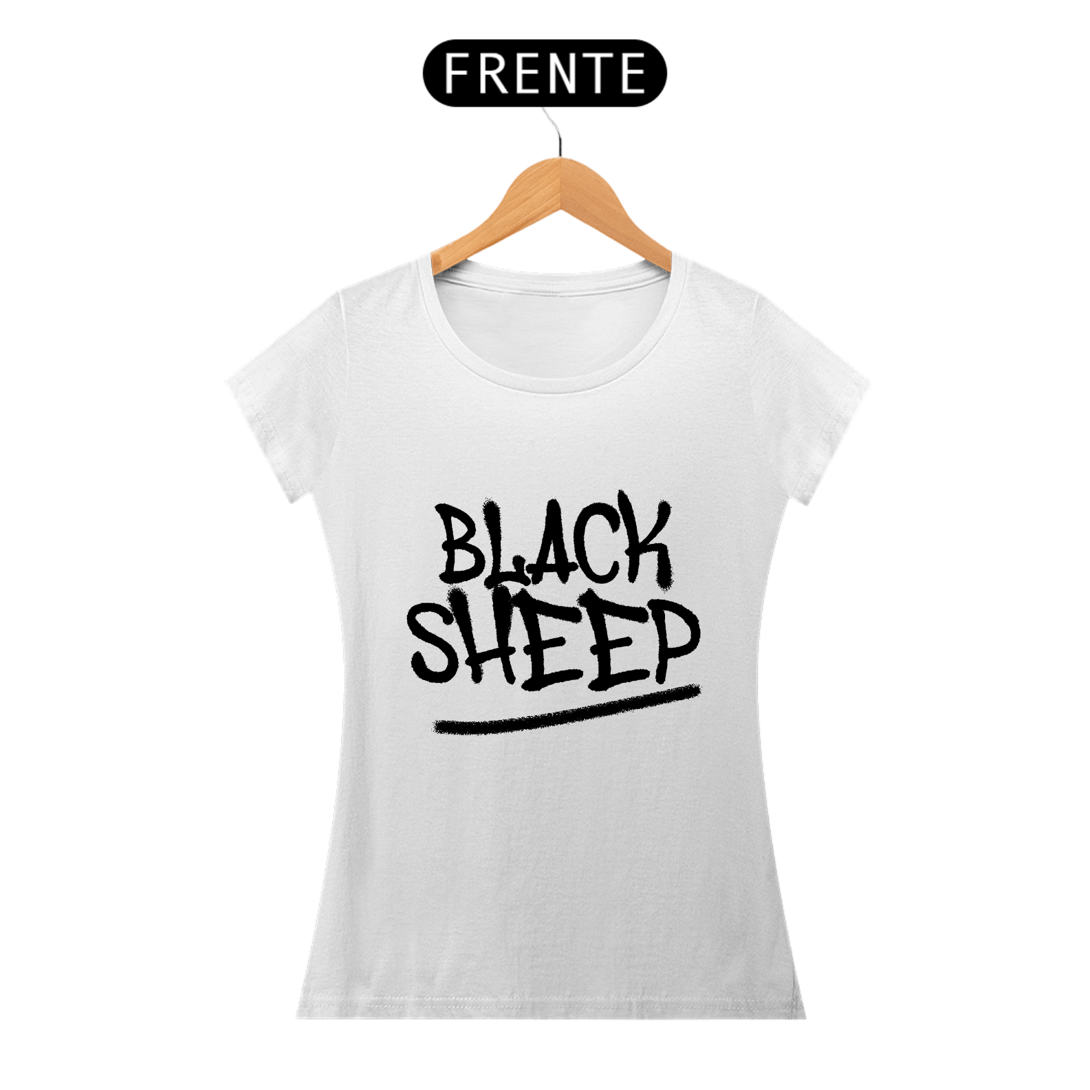 Nome do produto: Black Sheep Grafite - Baby Look Prime