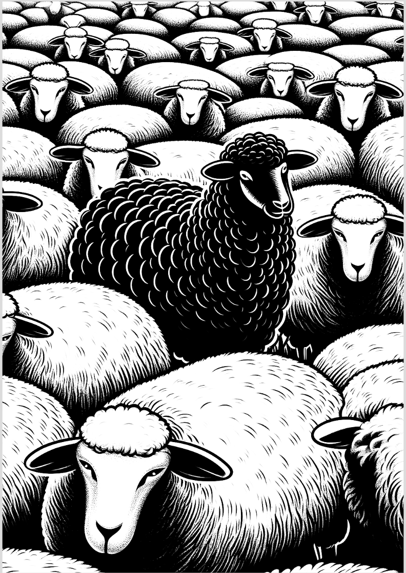 Nome do produto: Black Sheep Poster