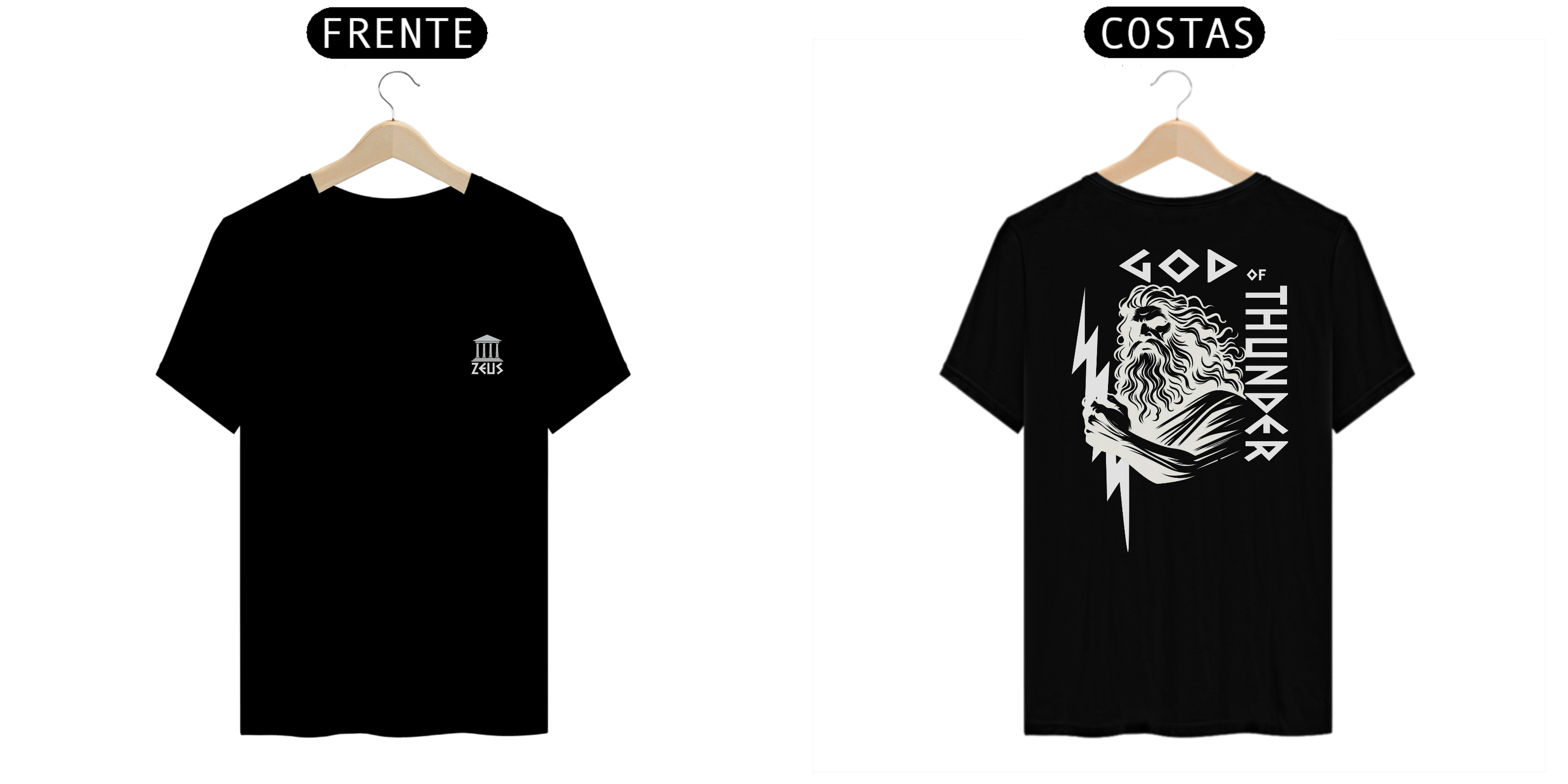 Nome do produto: Zeus, God of Thunder - PRETA