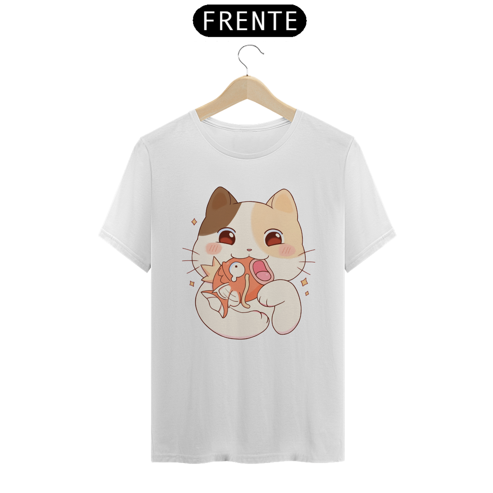 Nome do produto: T-Shirt Gatinho e Magikarp