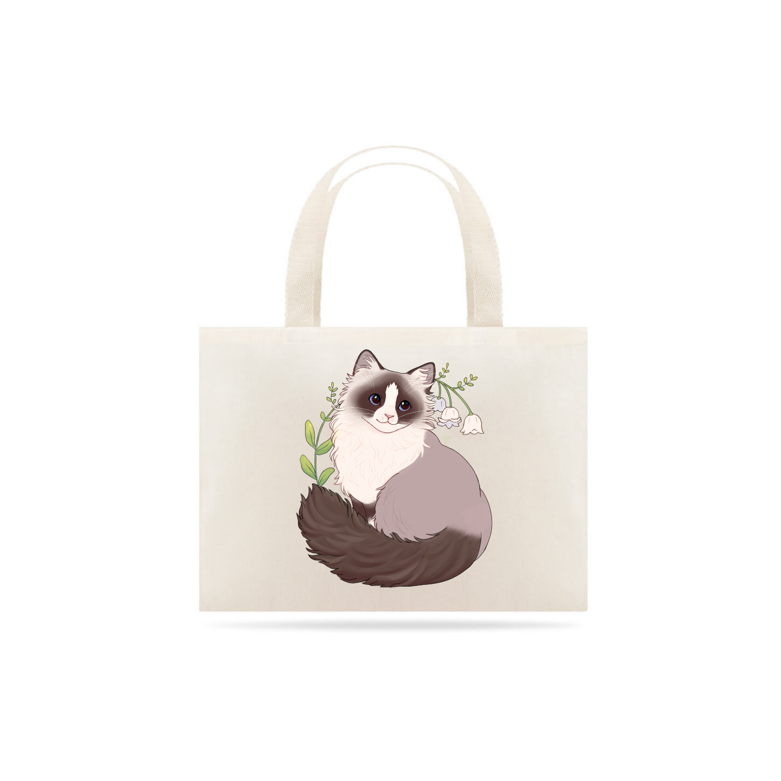 Nome do produto: Ecobag Gatinho Ragdoll