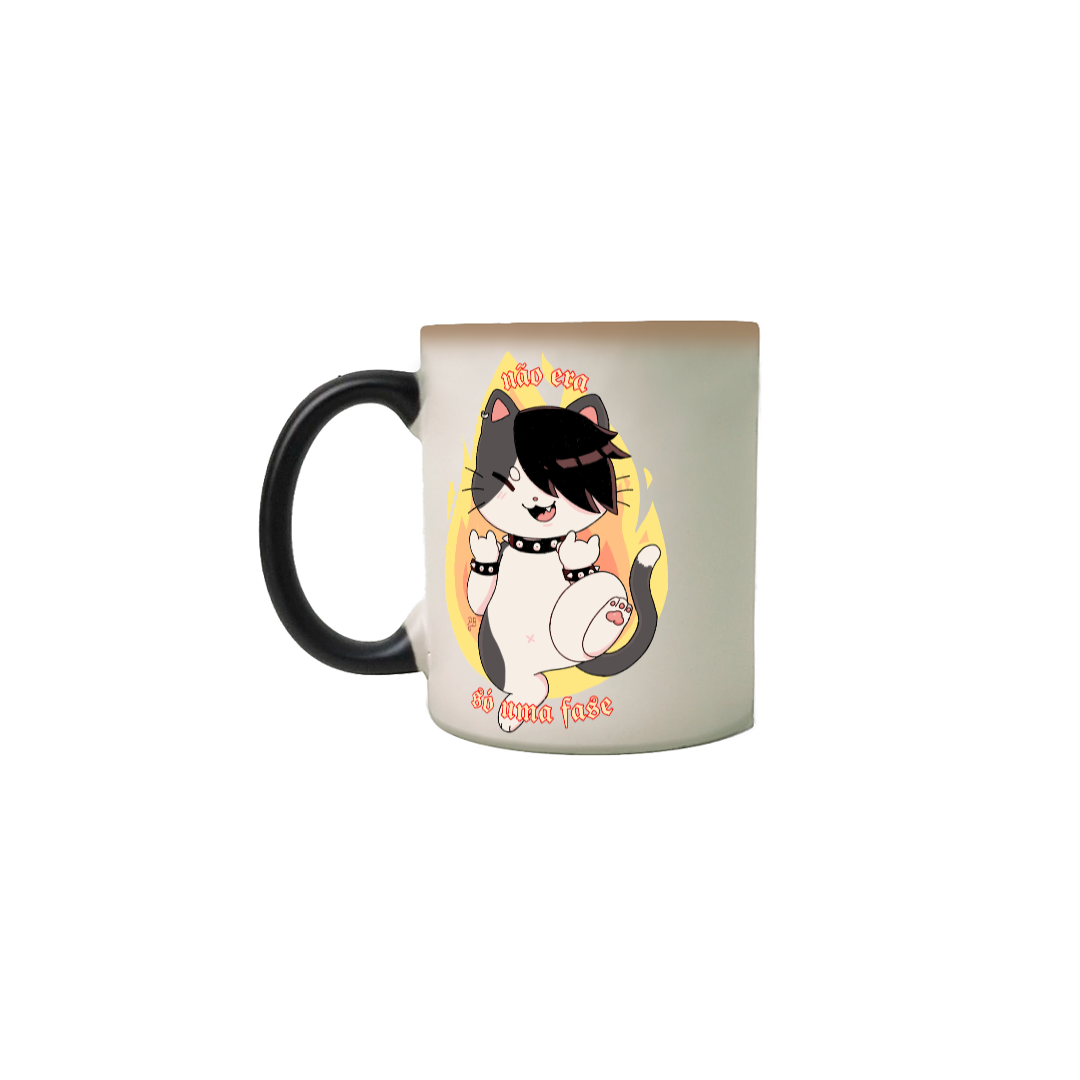 Nome do produto: Caneca mágica gatinho - não era só uma fase