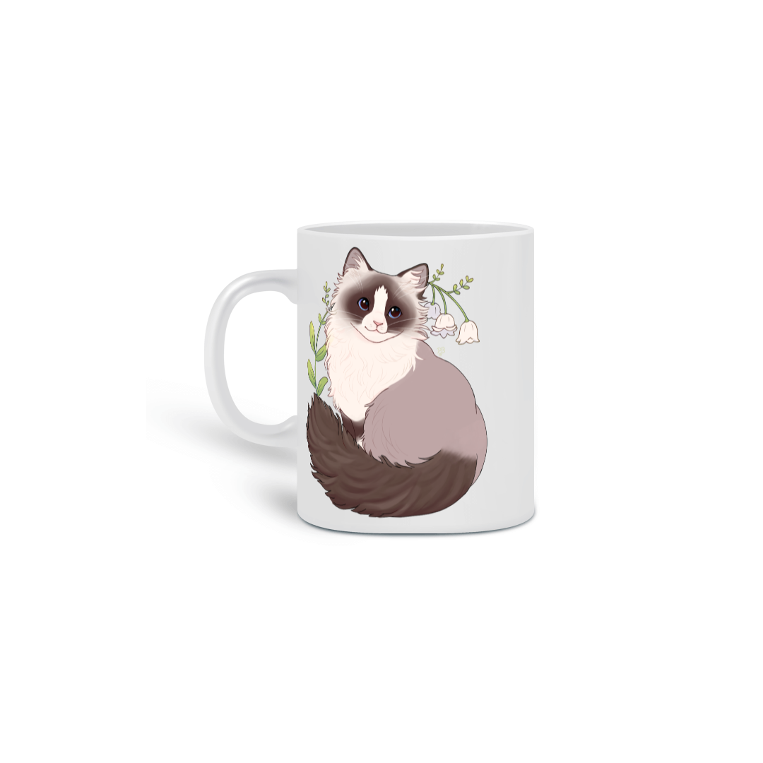 Nome do produto: Caneca Gatinho Ragdoll