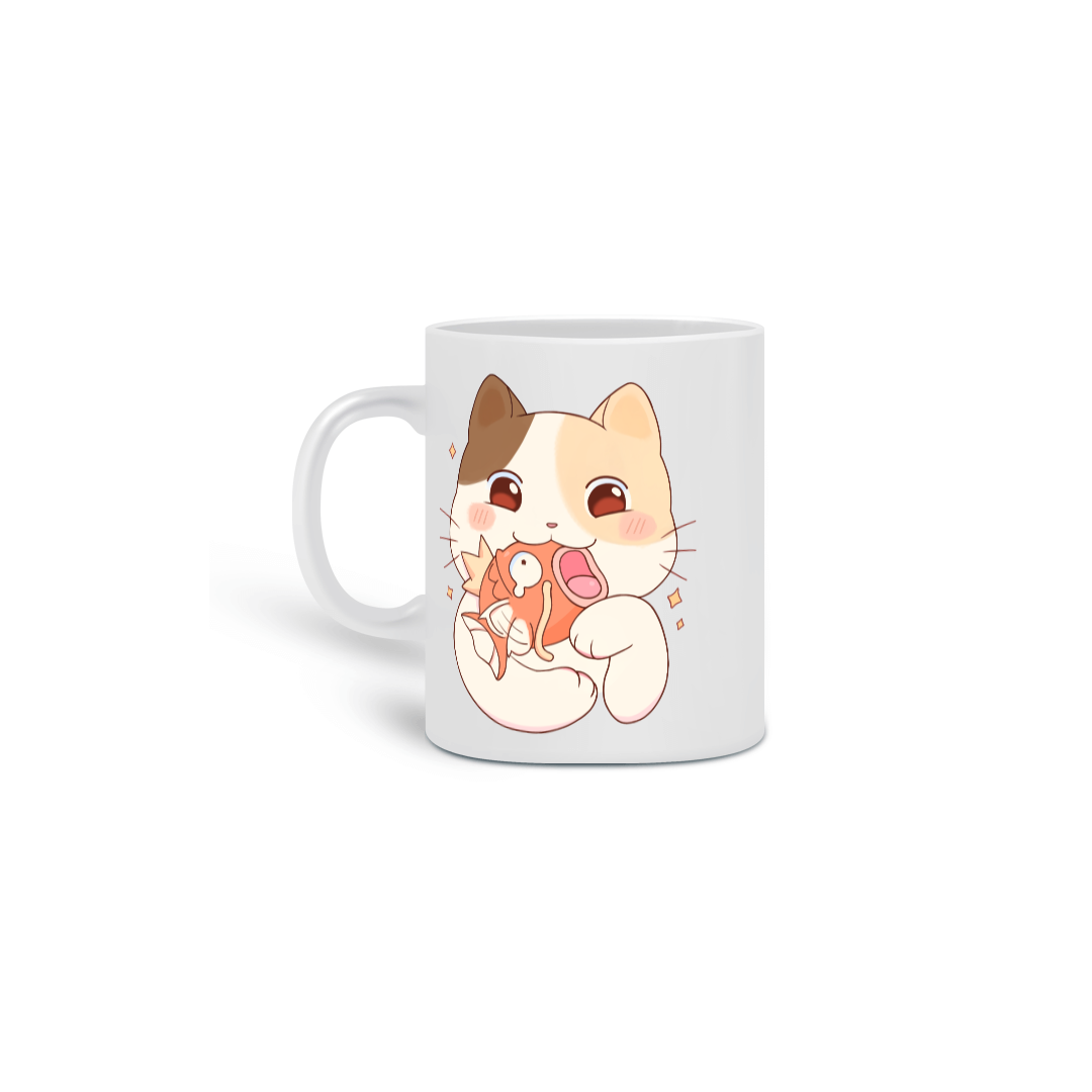 Nome do produto: Caneca Gatinho e Magikarp