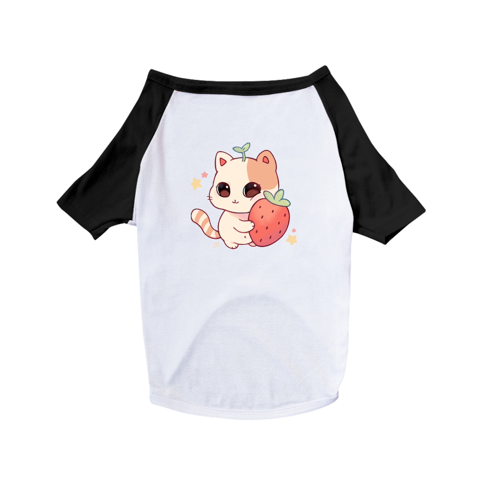 Nome do produto: Camisa para pet - gatinho e seu moranguinho