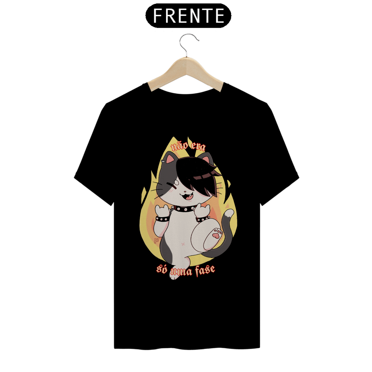 Nome do produto: Tshirt gatinho - não era só uma fase