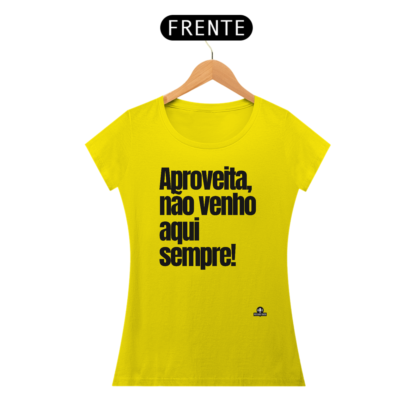 Nome do produto: Camiseta feminina de humor com frase \