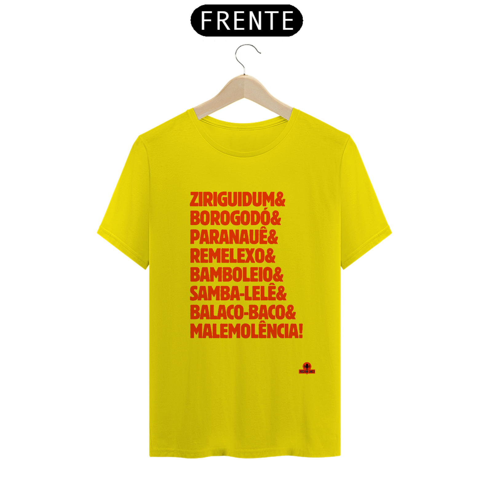 Nome do produto: Camiseta com as expressões brasileiras \