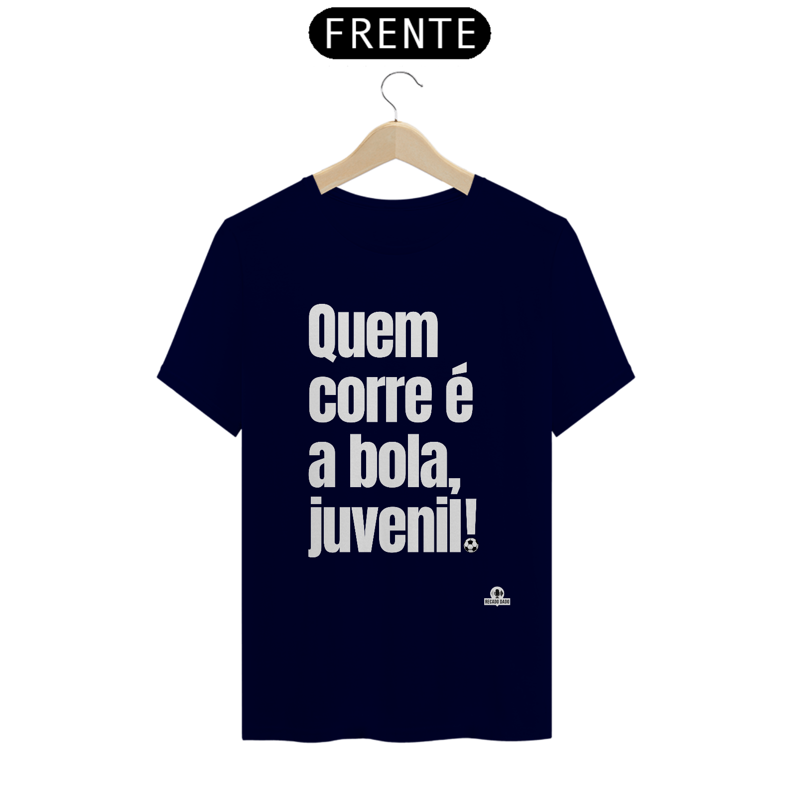 Nome do produto: Camiseta de futebol com frase \