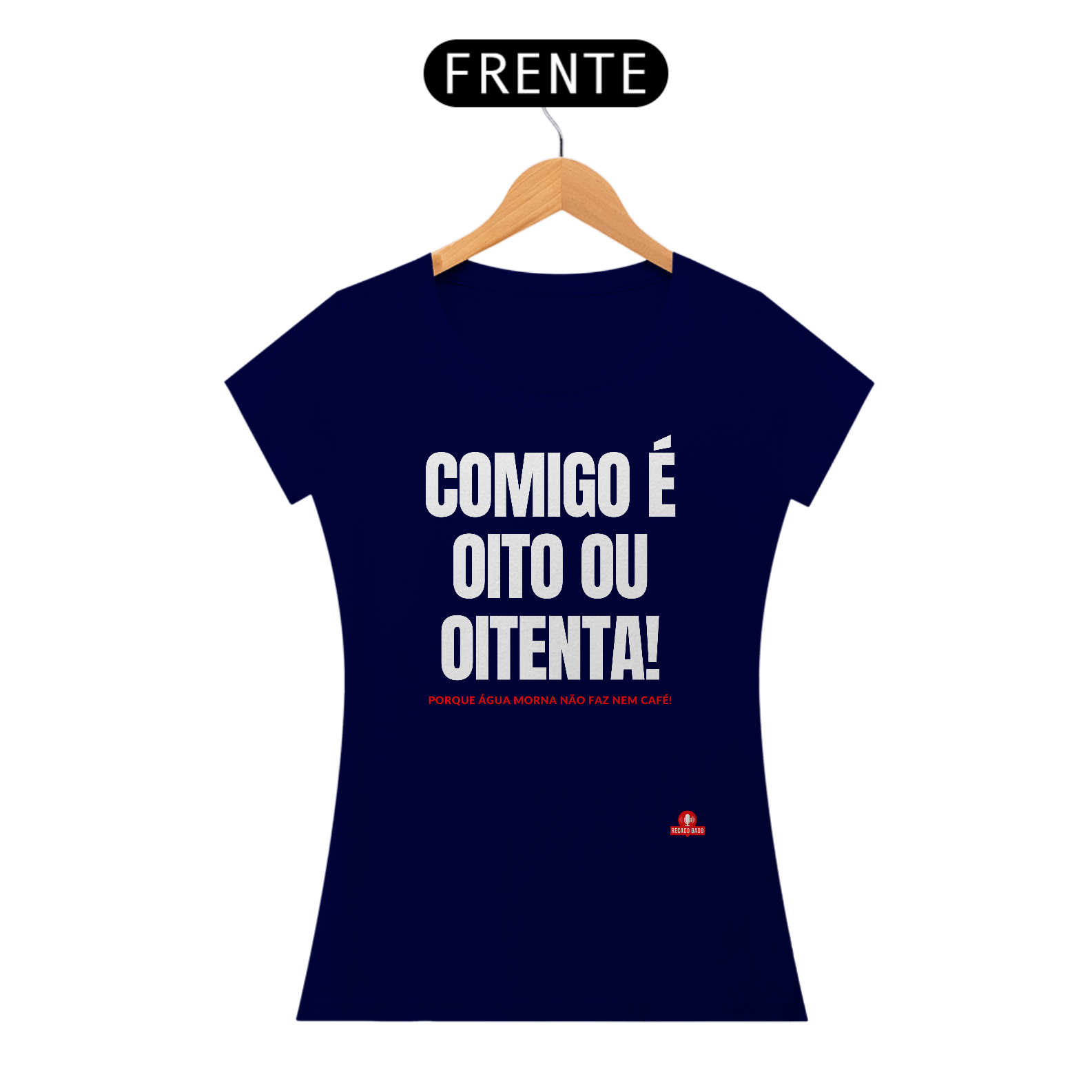 Nome do produto: Camiseta feminina com humor com ditado \