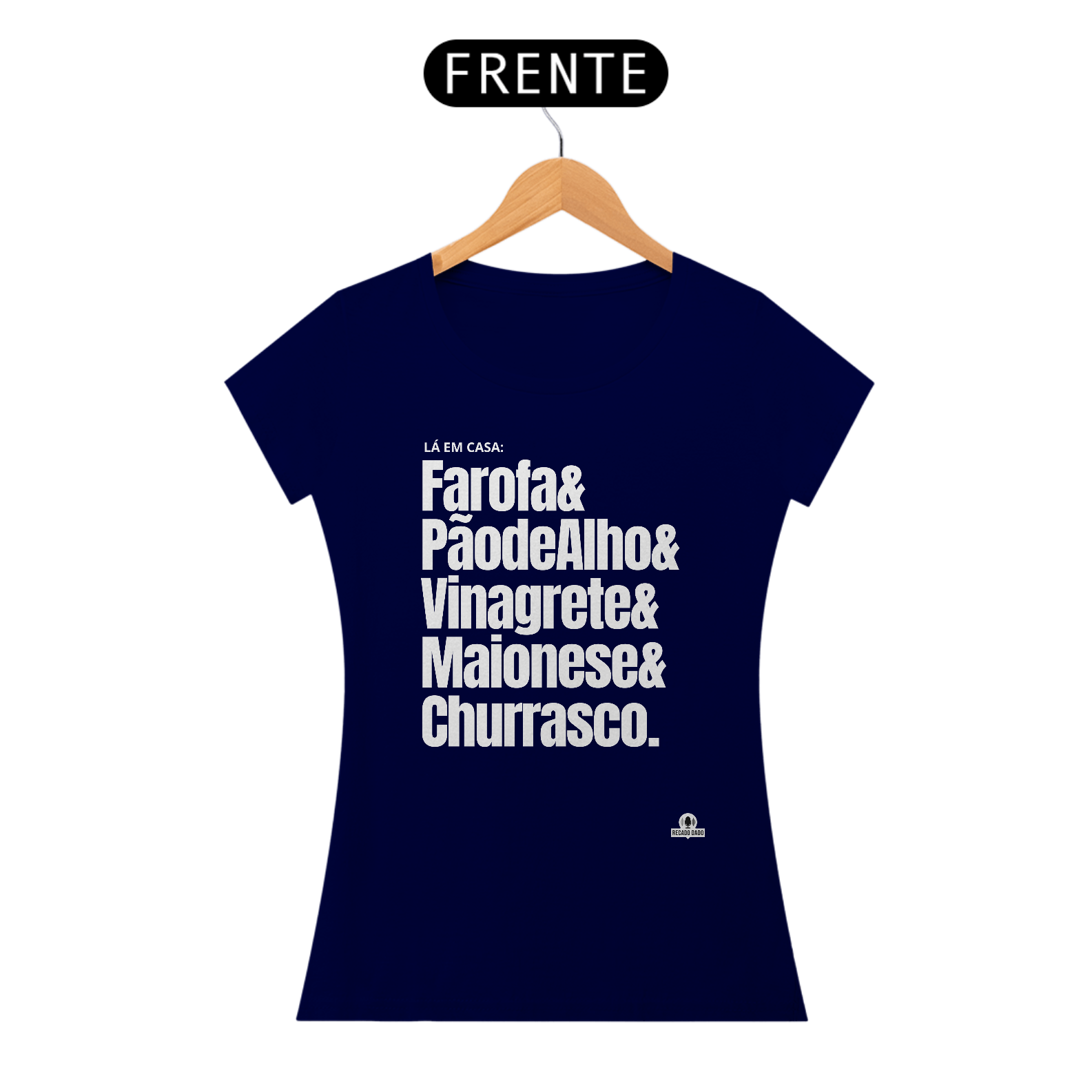 Nome do produto: Camiseta feminina com frase \