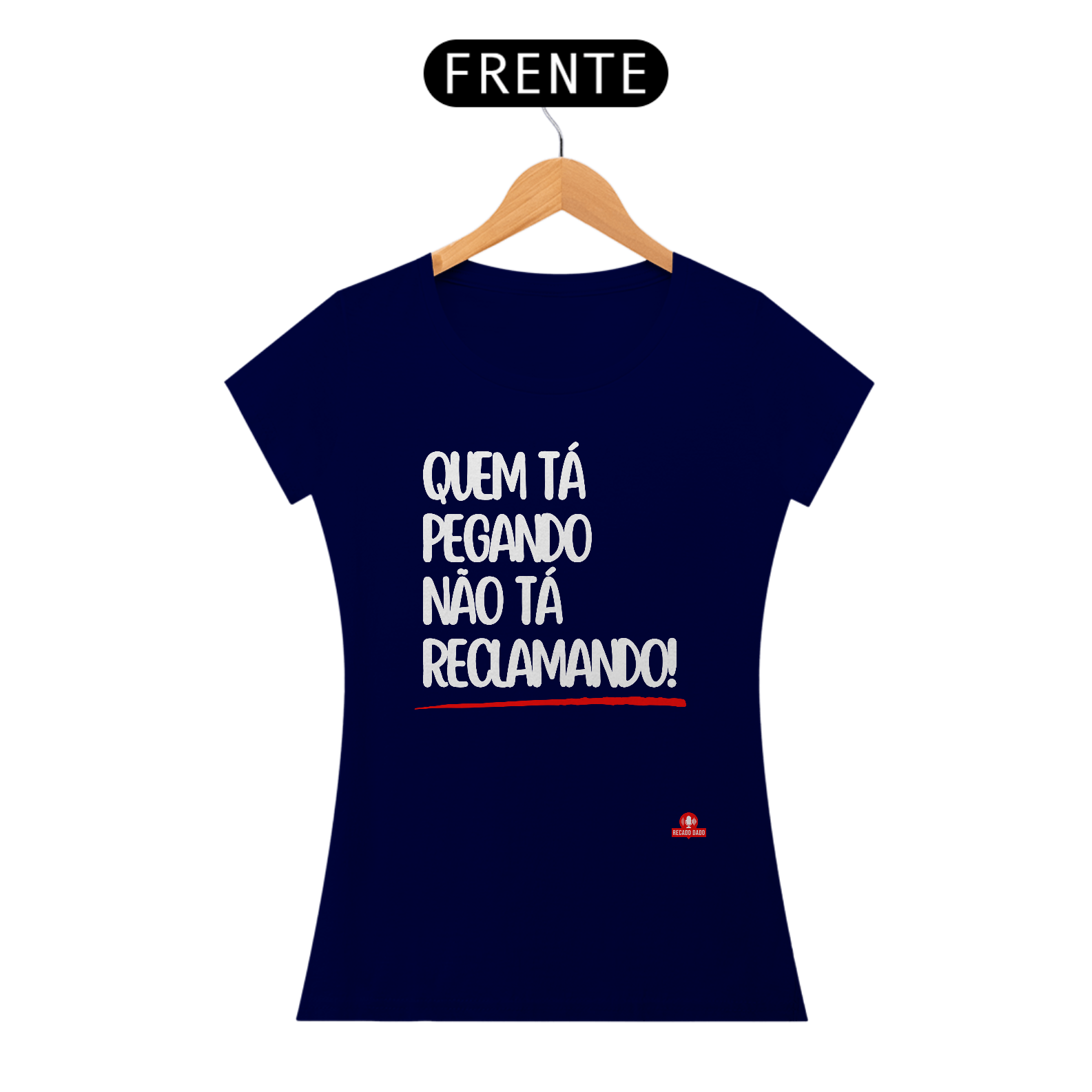 Nome do produto: Camiseta feminina divertida com a frase \