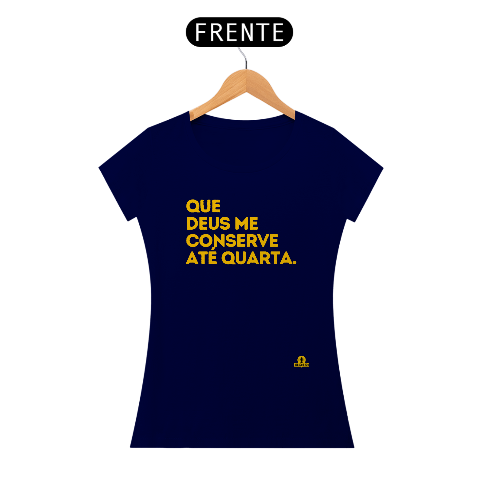 Nome do produto: Camiseta baby long com frase de humor \