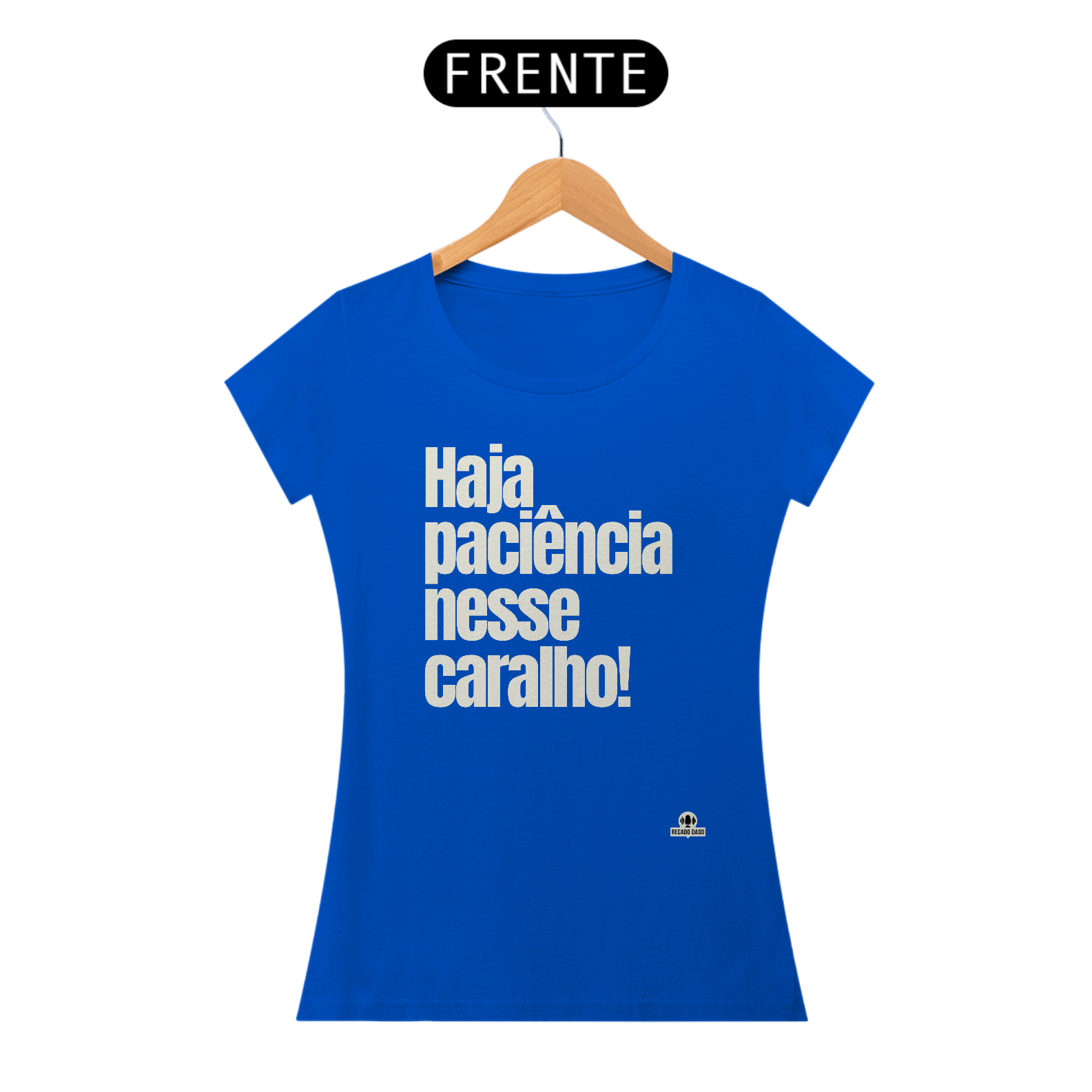 Nome do produto: Camiseta feminina com humor e frase \