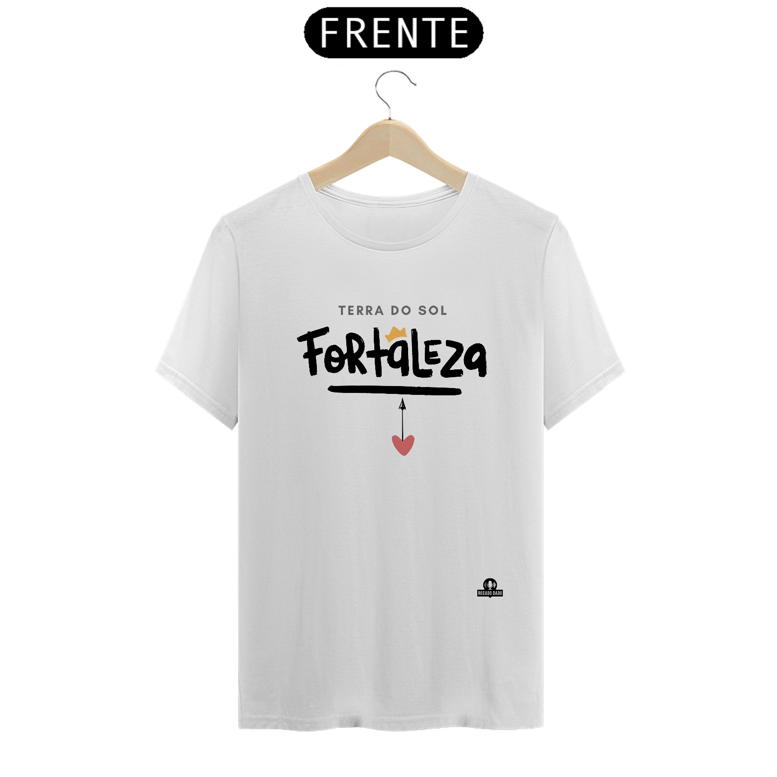 Nome do produto: Camiseta de turismo da linda cidade de Fortaleza - CE, conhecida como a \