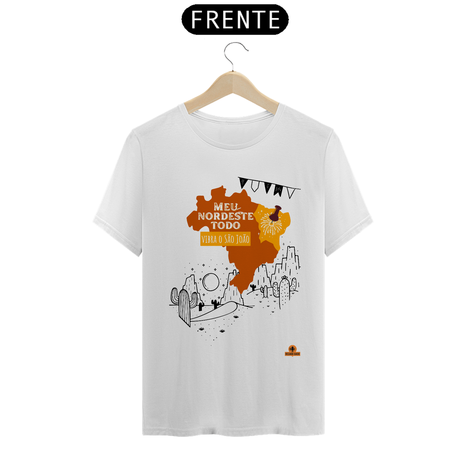 Nome do produto: Camiseta com frase \