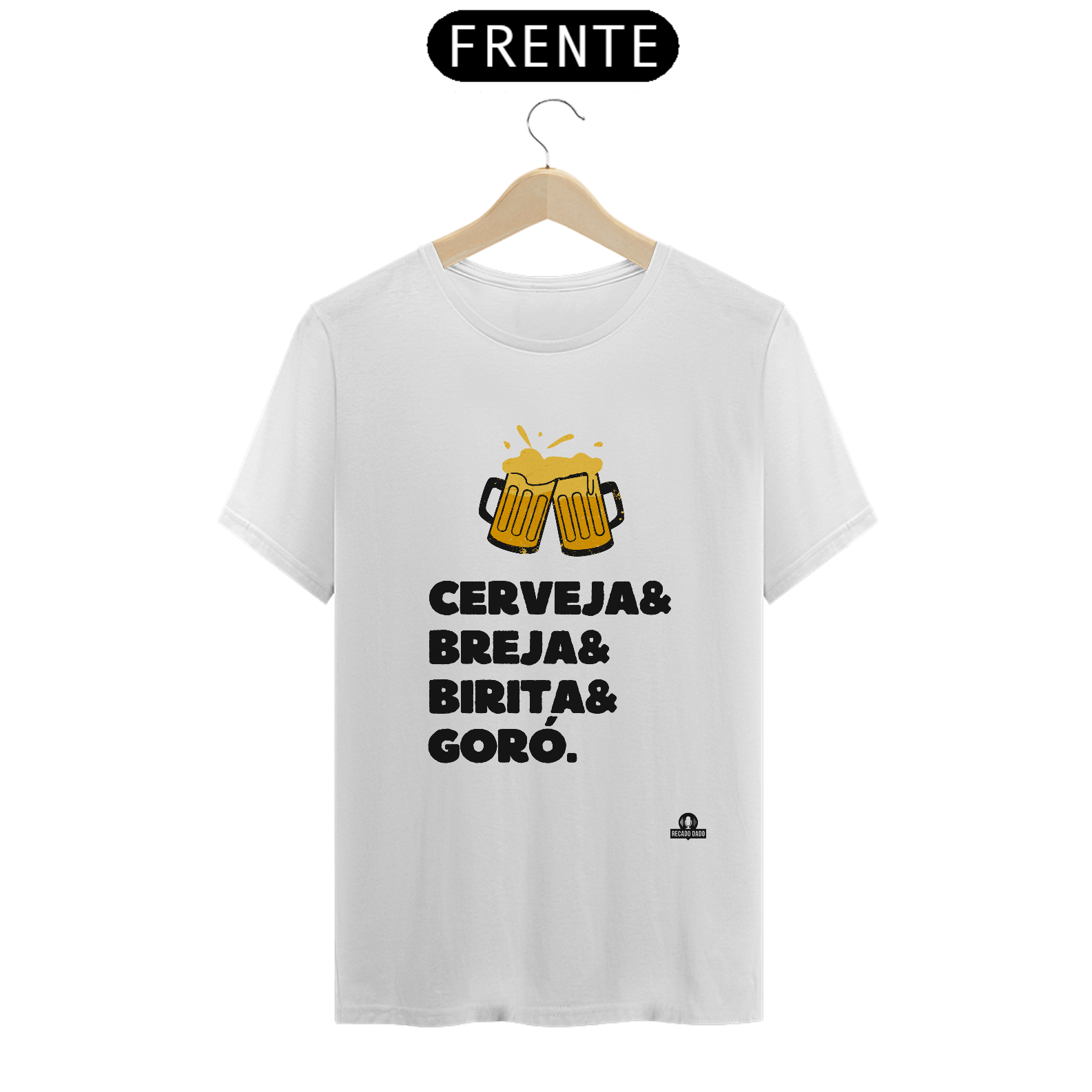 Nome do produto: Camiseta de cerveja com frase \
