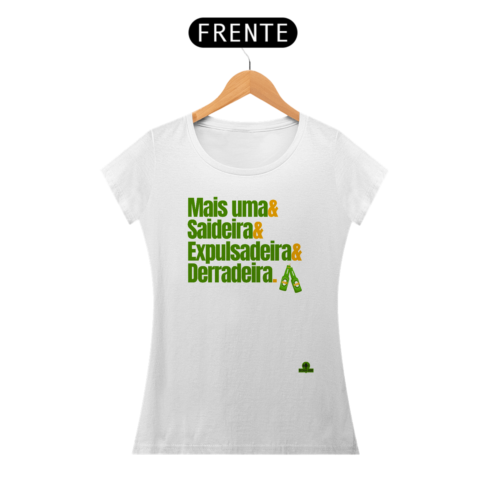 Nome do produto: Camiseta feminina de bar com frase \