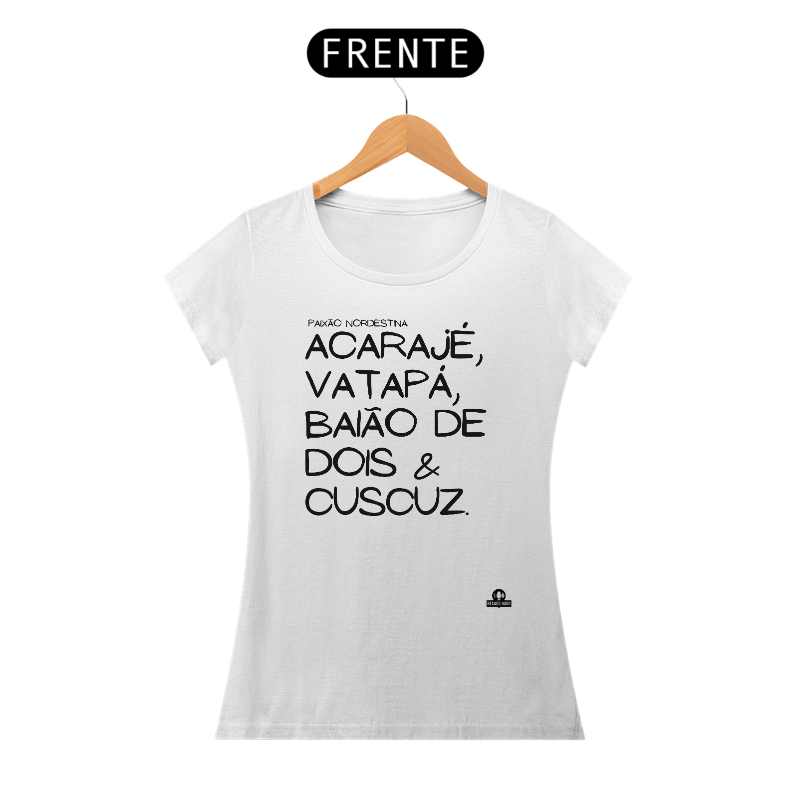 Nome do produto: Camiseta feminina de gastronomia \