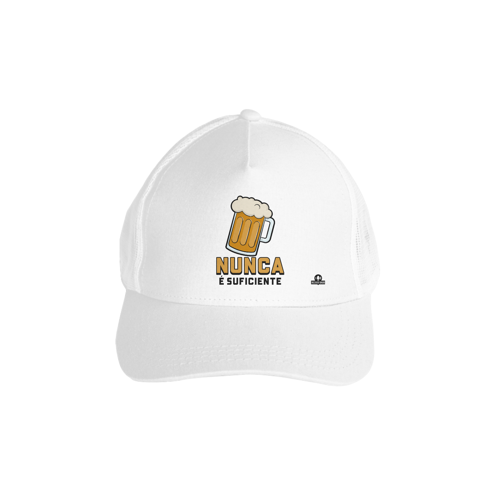 Nome do produto: Boné aba curva de cerveja com estampa de caneca de chopp e frase \