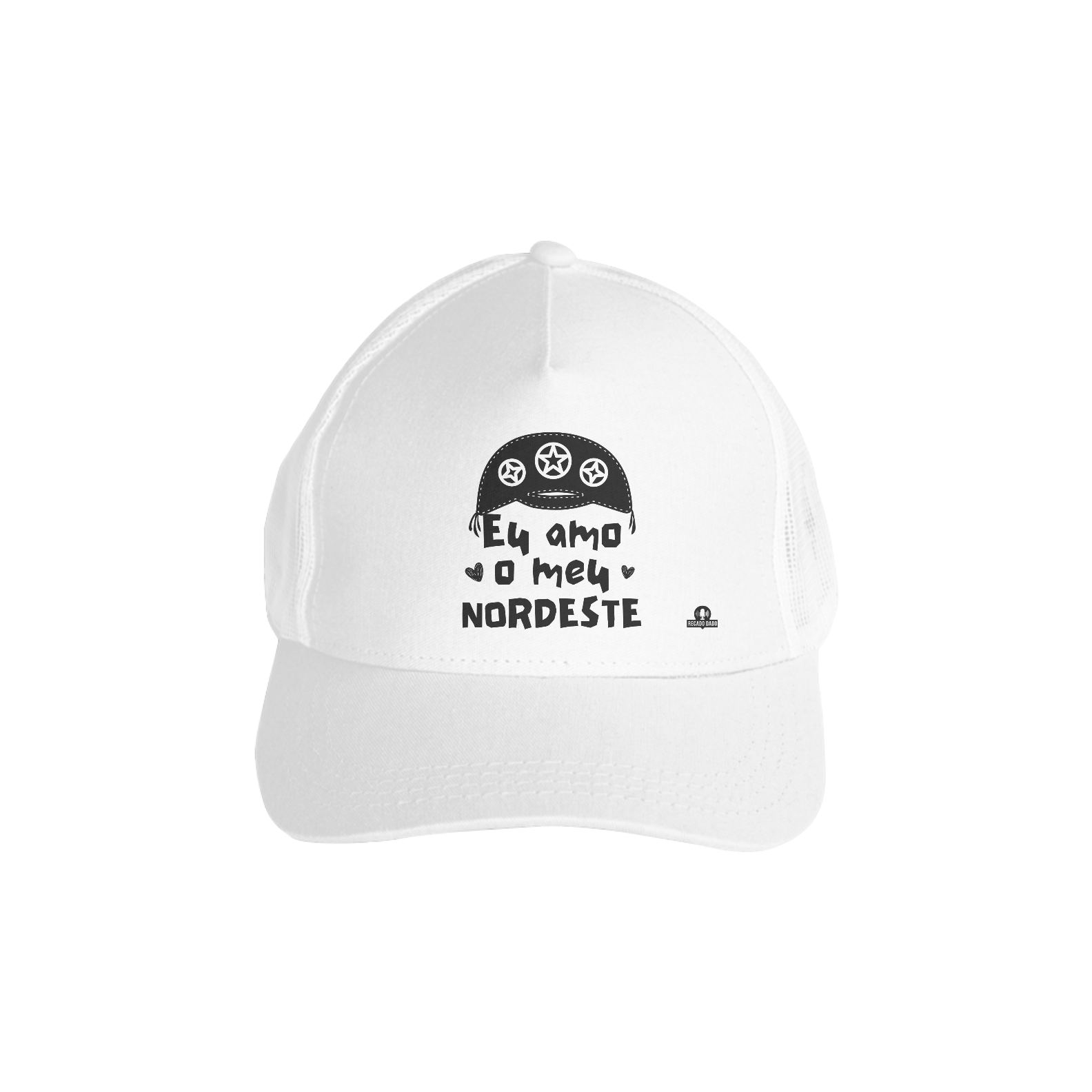 Nome do produto: Boné aba curva com frase \