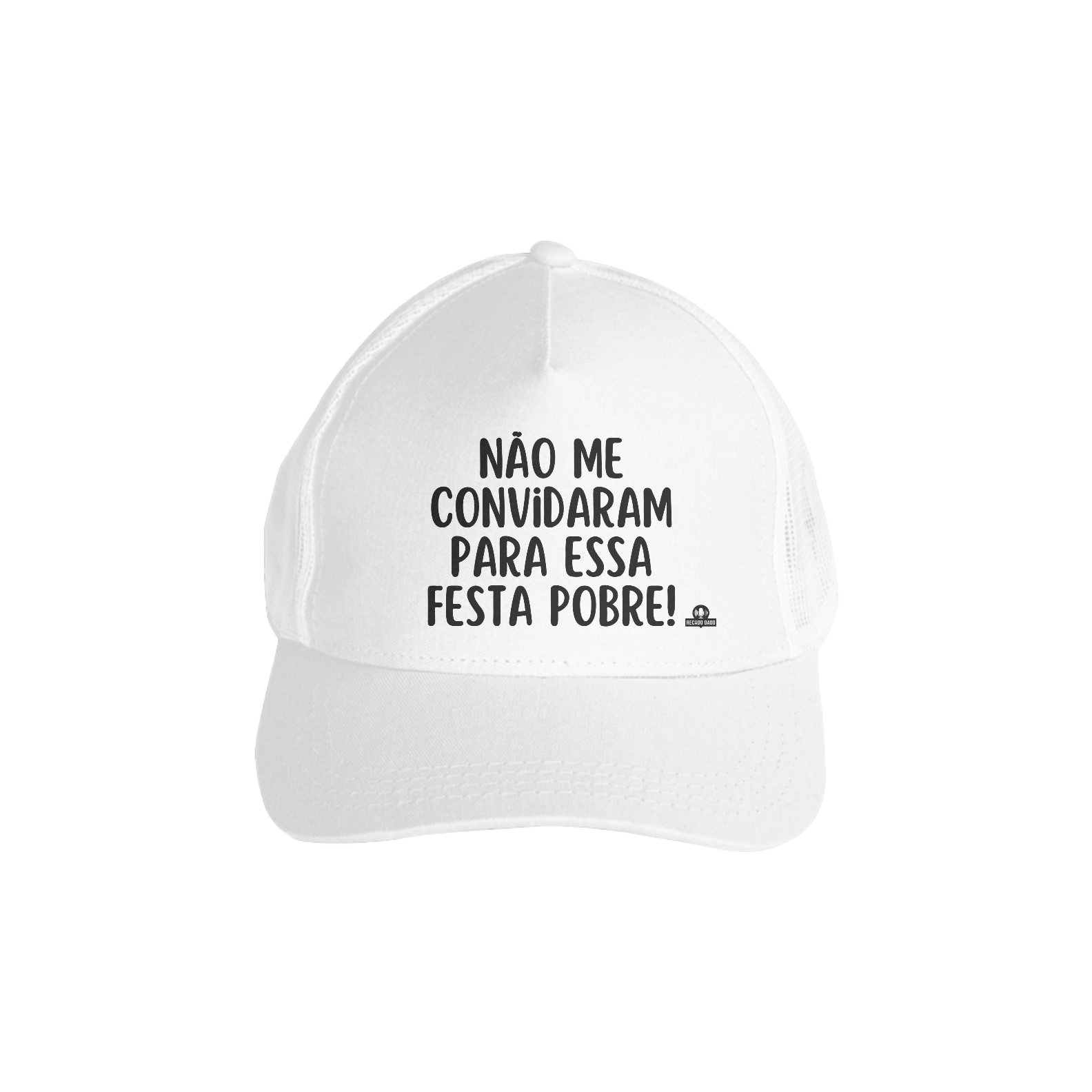 Nome do produto: Boné aba curva  humor com frase \