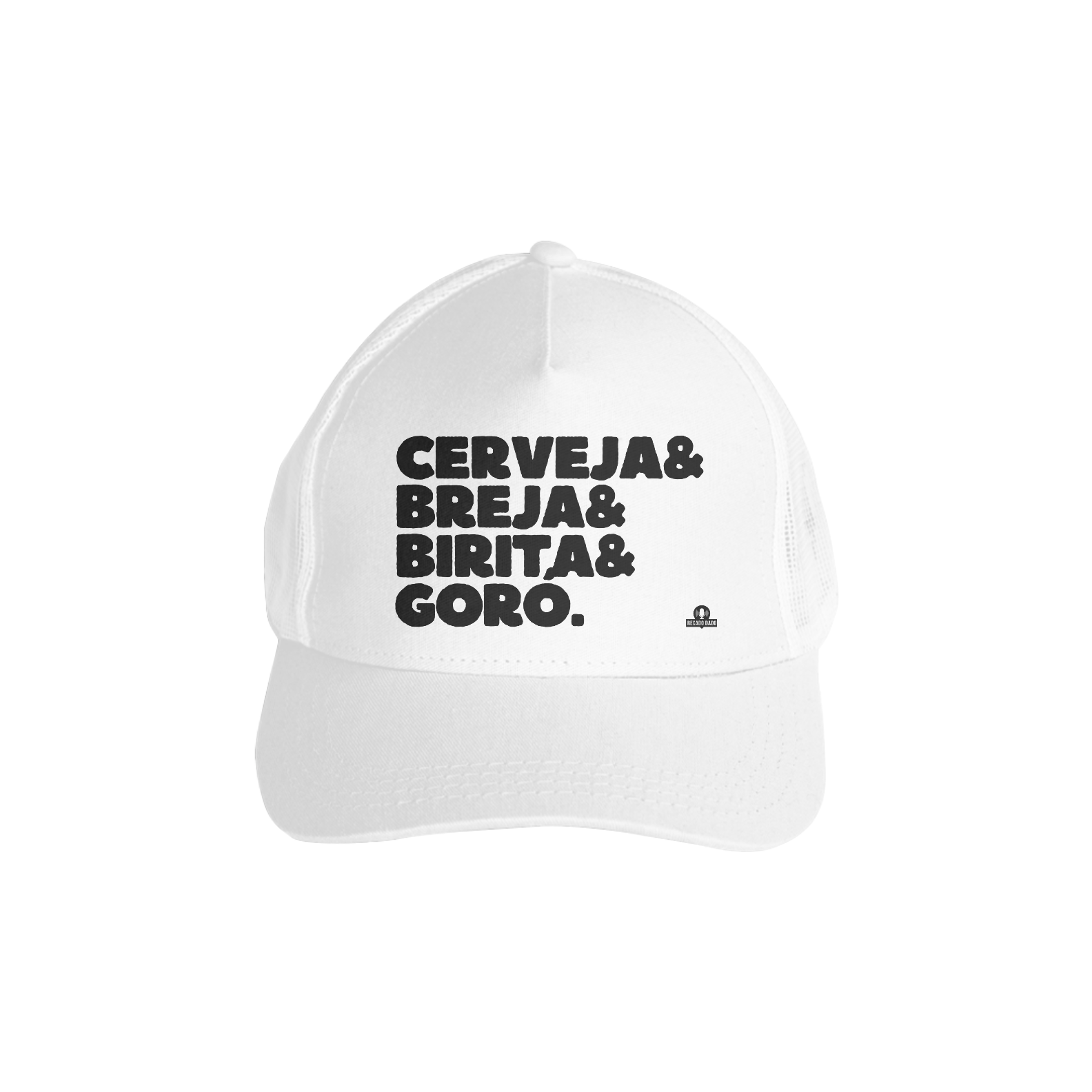 Nome do produto: Boné aba curva  de cerveja com frase \