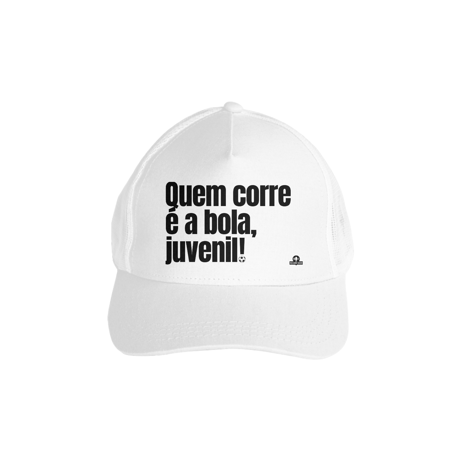 Nome do produto: Boné aba curva de futebol com frase \