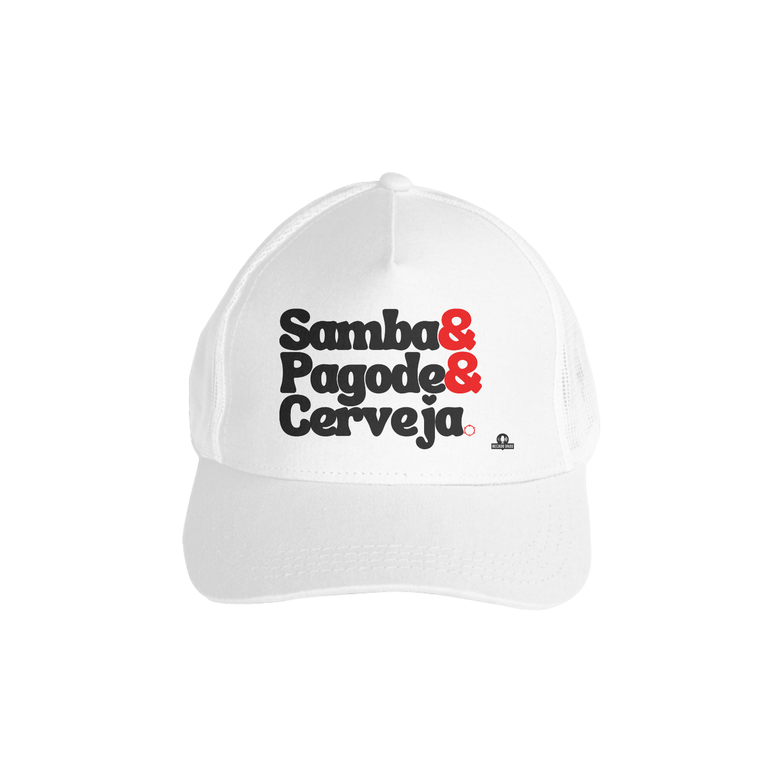 Nome do produto: Boné aba curva de fim de semana com frase \