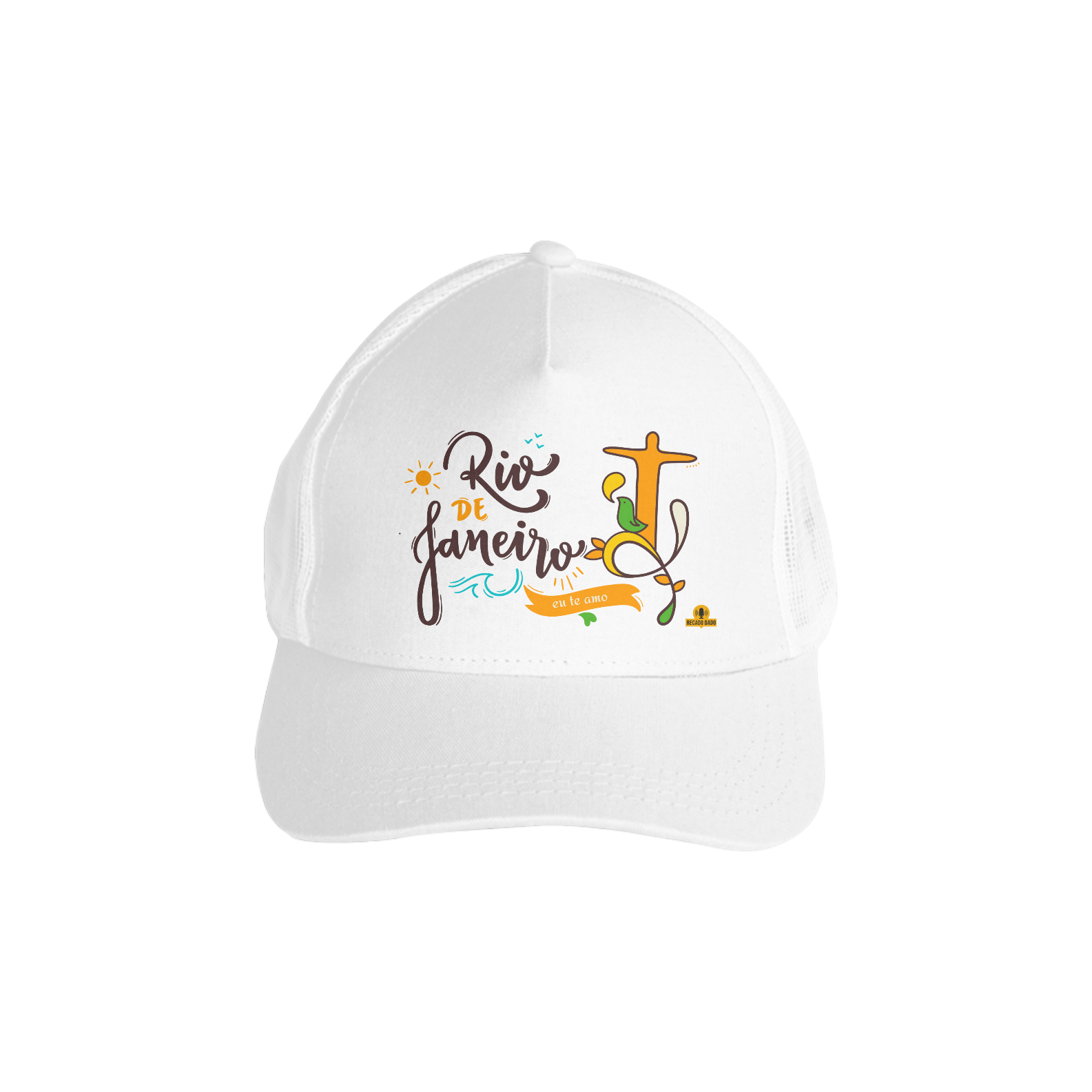 Nome do produto: Boné aba curva estampada de turista \