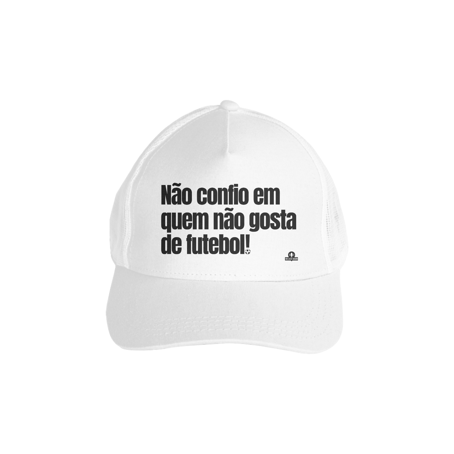 Nome do produto: Boné aba curva de torcedor com frase \