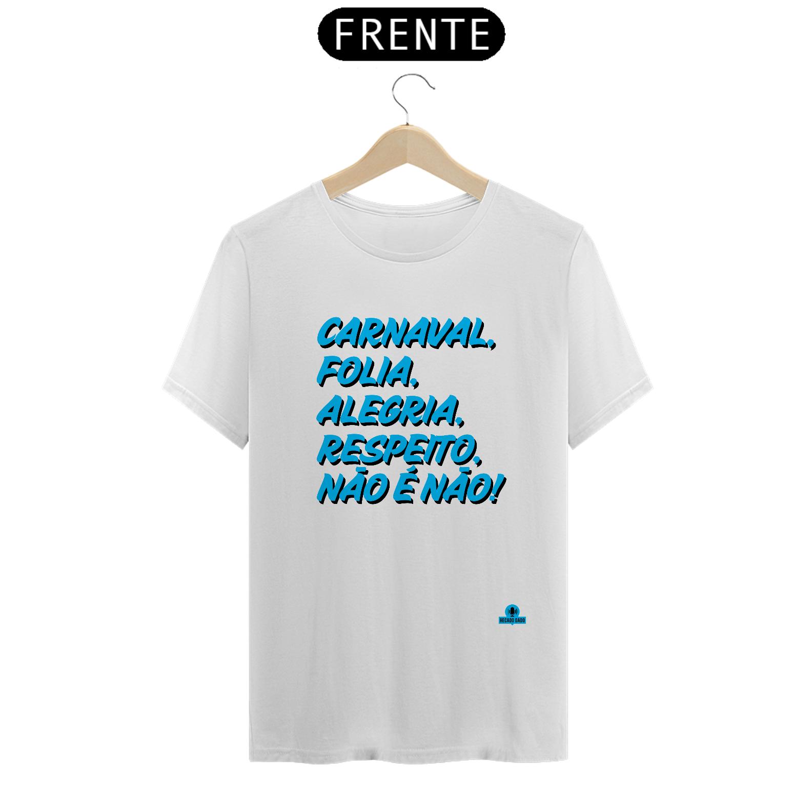 Nome do produto: Camiseta para o carnaval com frase \