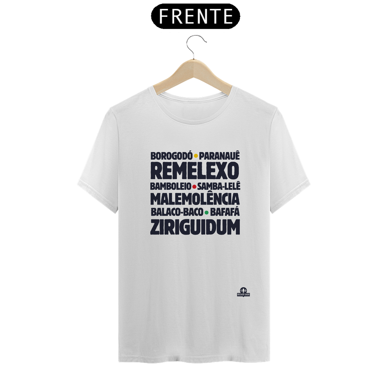 Nome do produto: Camiseta com as expressões brasileiras \