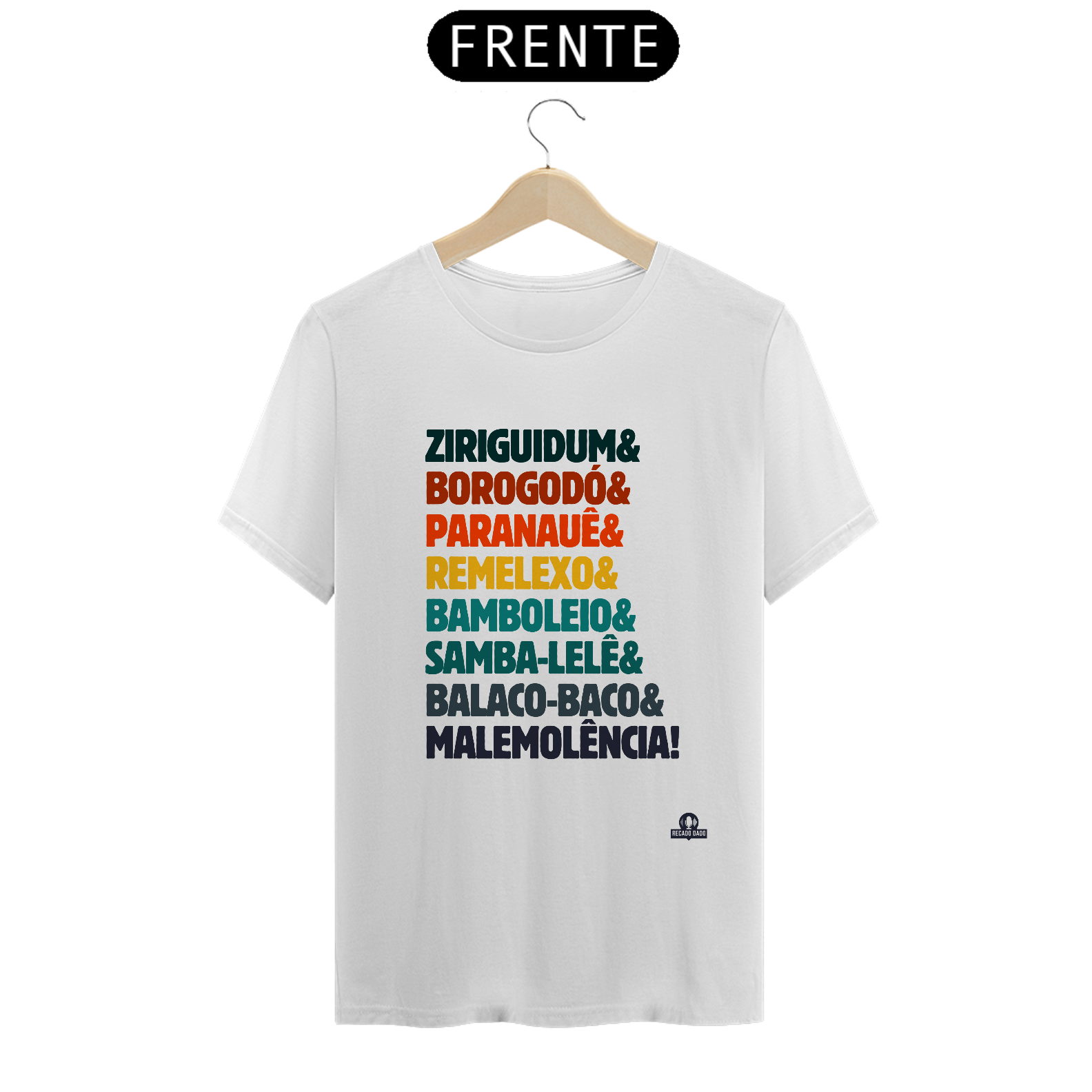 Nome do produto: Camiseta com as expressões brasileiras \