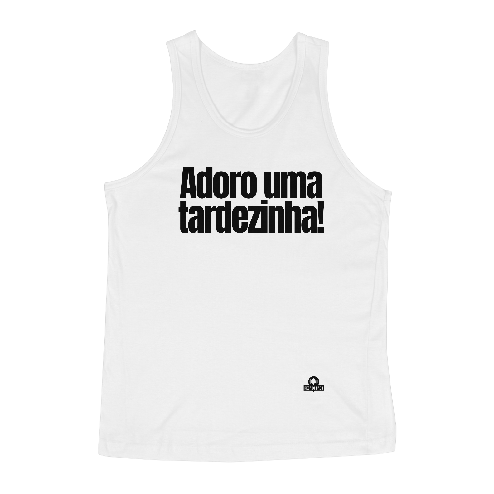 Nome do produto: Camiseta regata de pagode com frase \