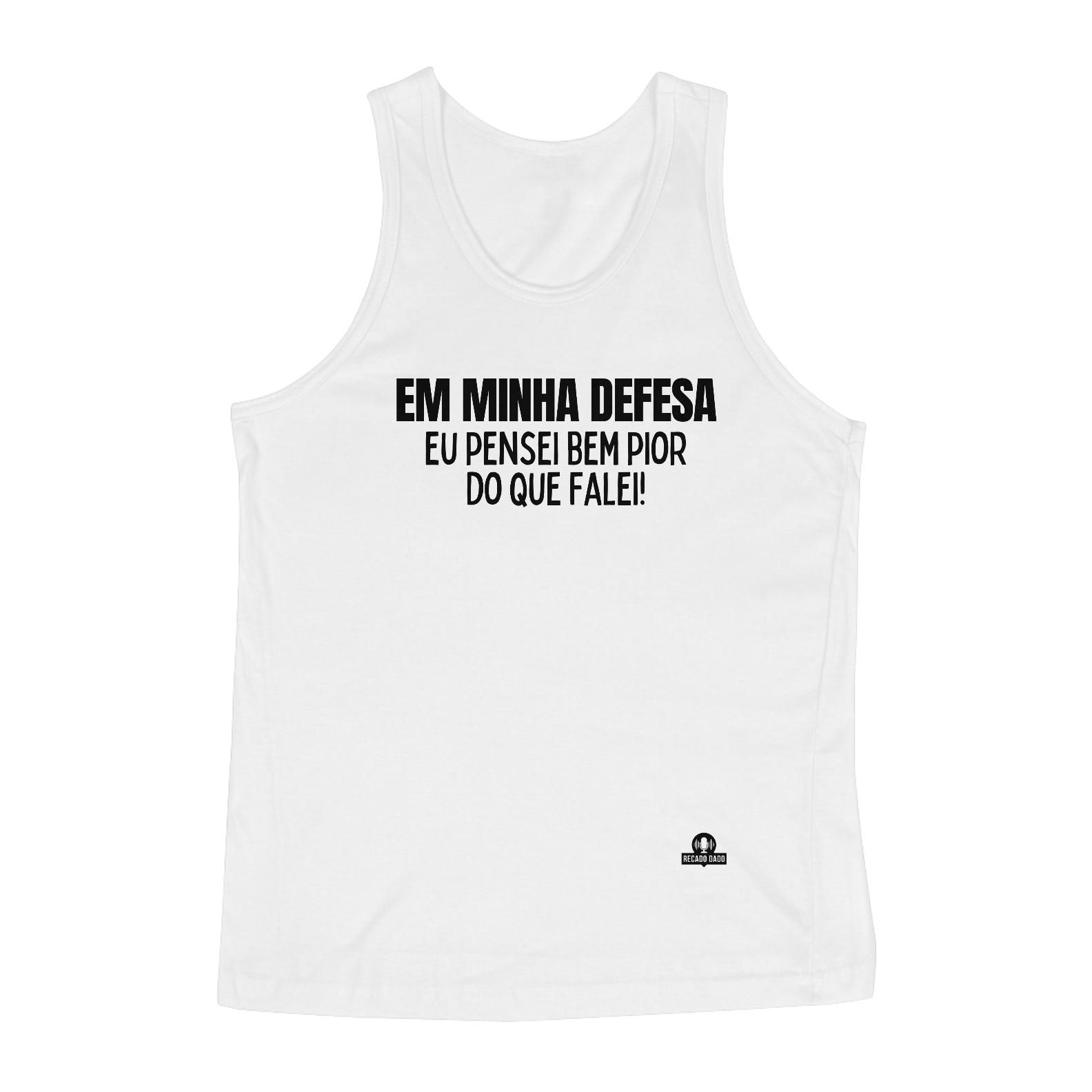 Nome do produto: Camiseta regata frase engraçada \