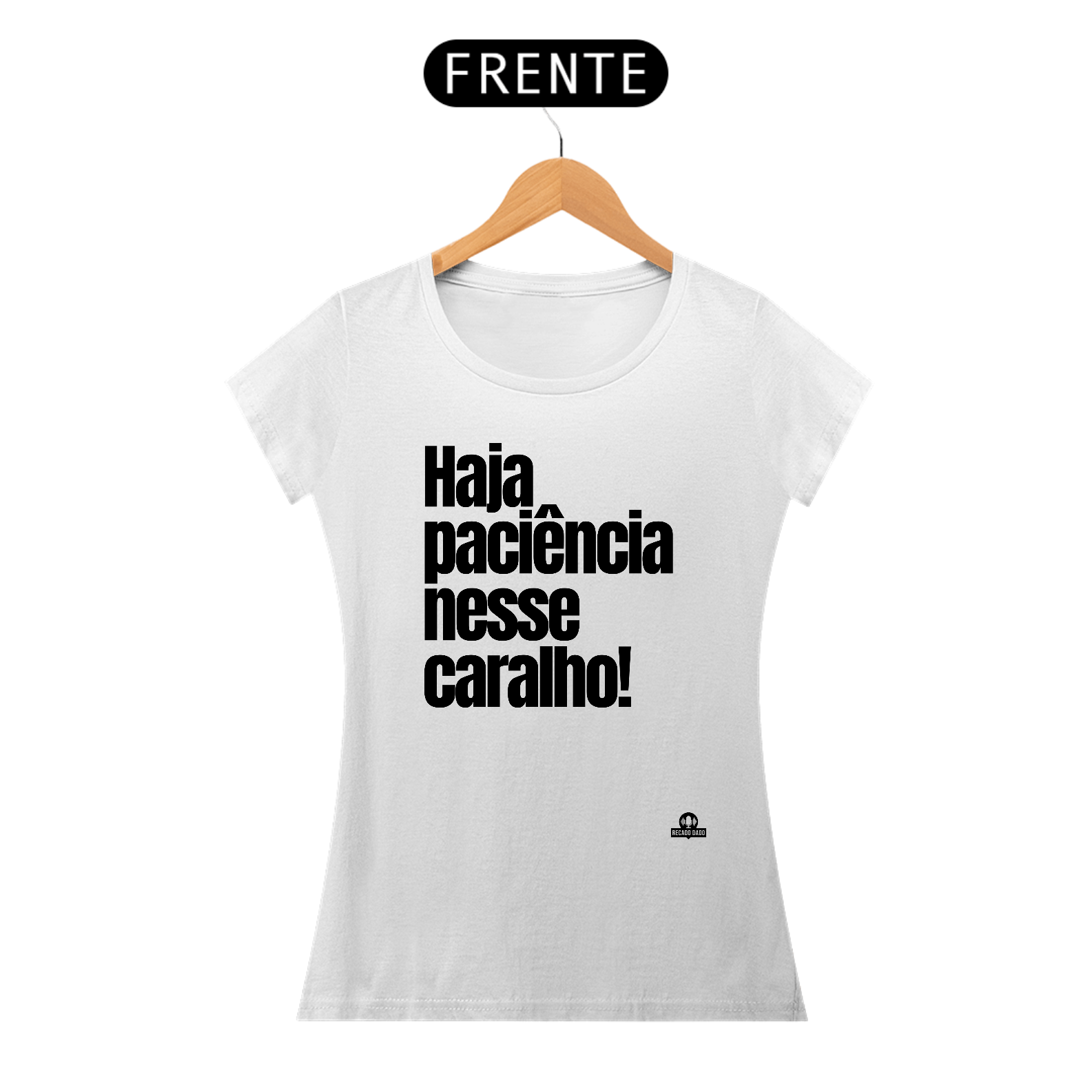 Nome do produto: Camiseta feminina com humor e frase \