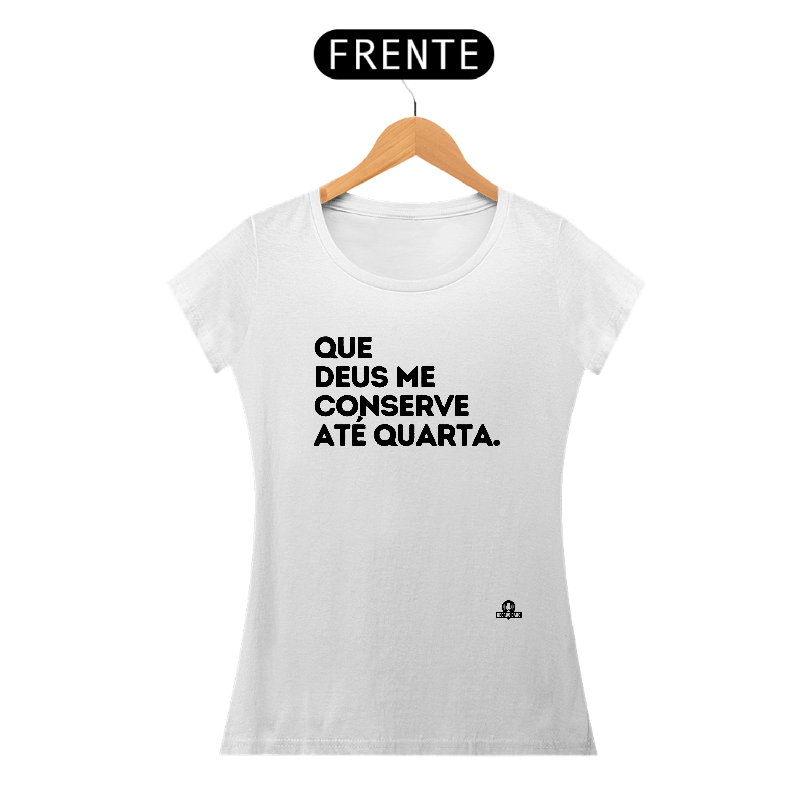 Nome do produto: Camiseta baby long com frase de humor \