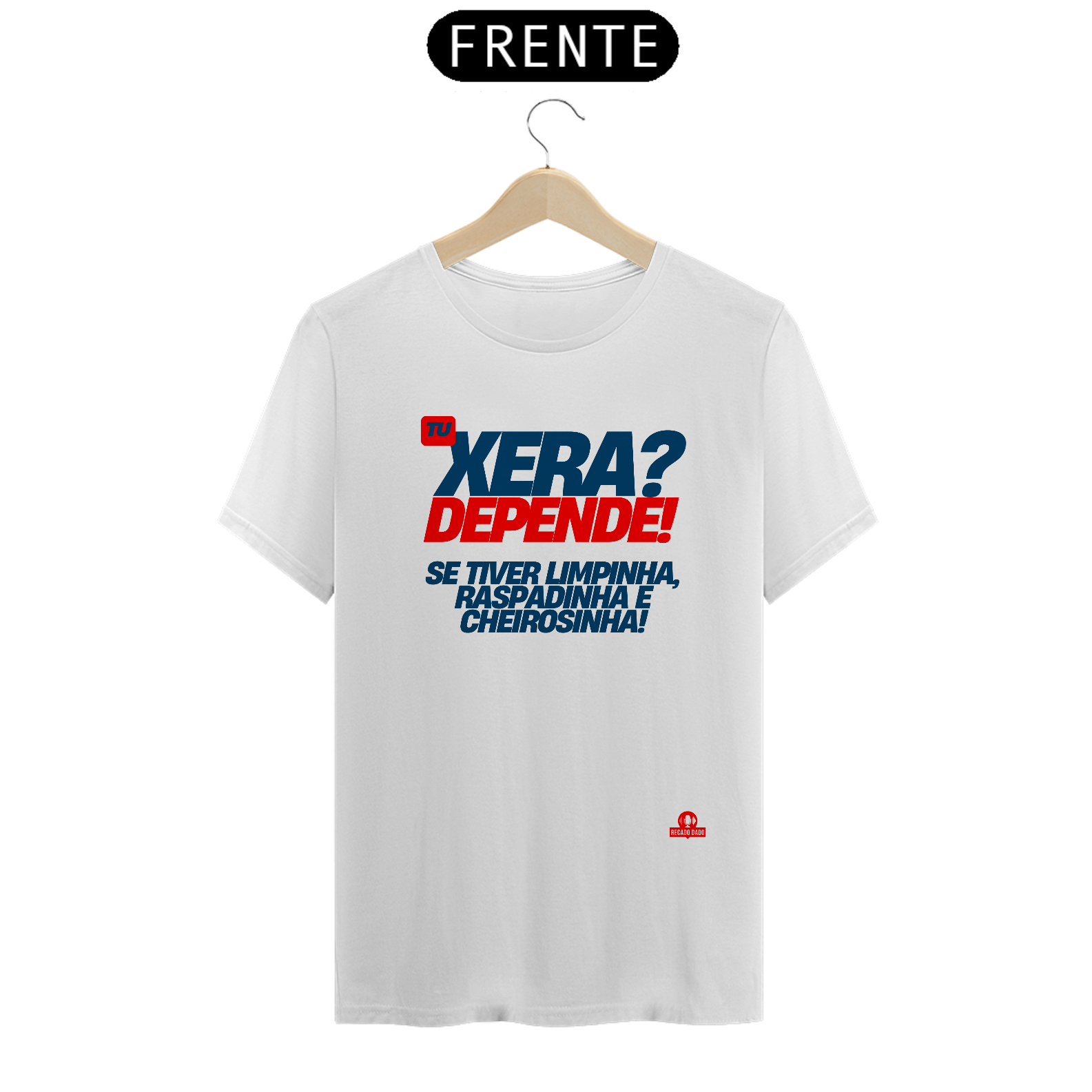 Nome do produto: Camiseta masculinha com o hit do carnaval \