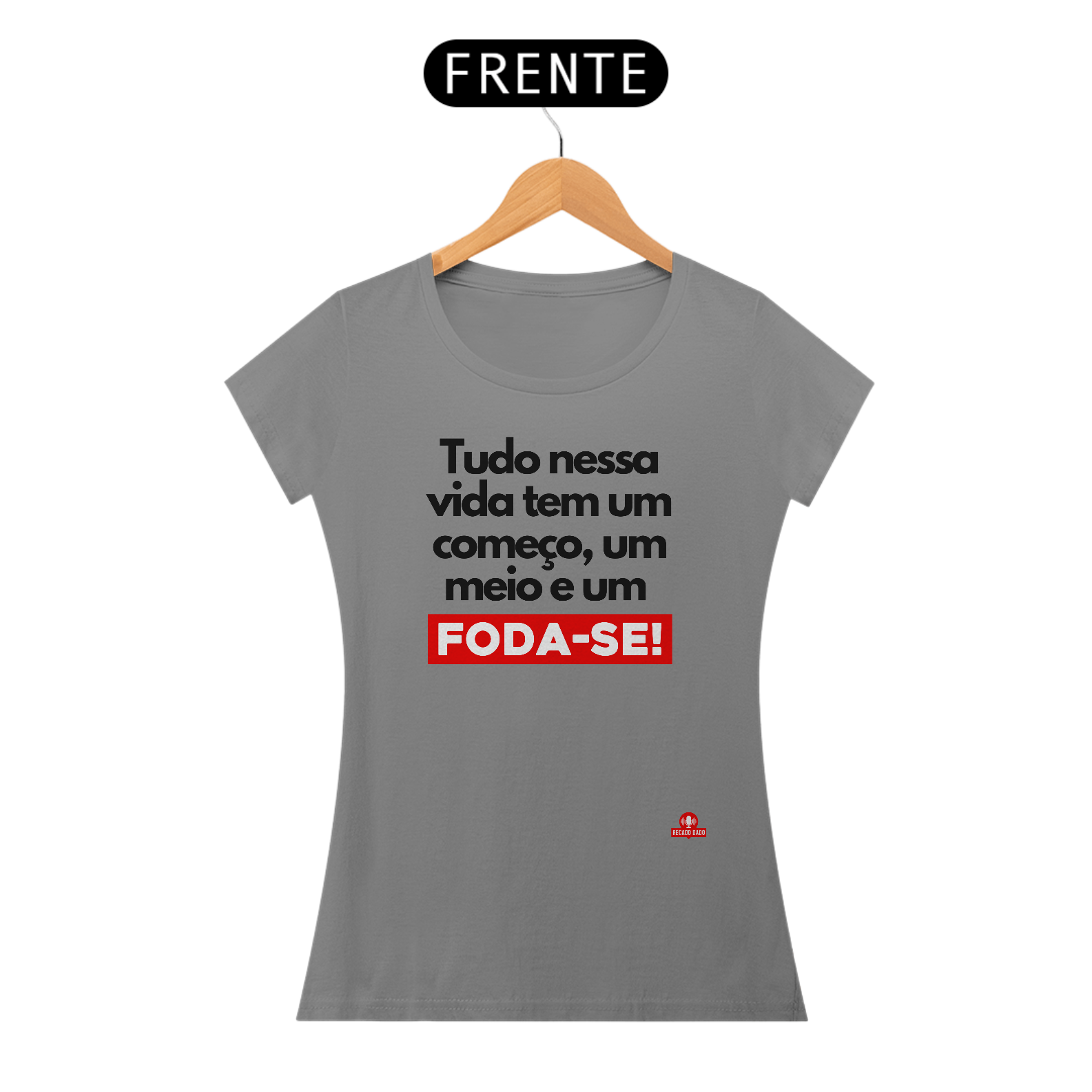 Nome do produto: Camiseta feminina com humor frase \