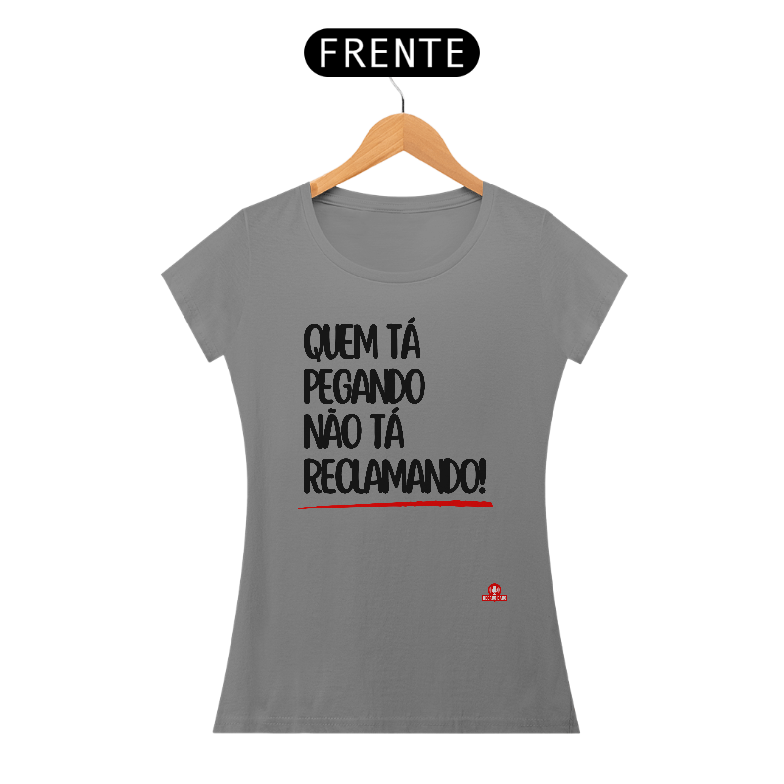 Nome do produto: Camiseta feminina divertida com a frase \