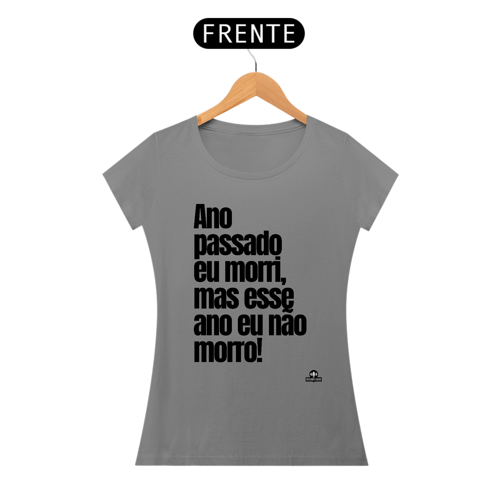 Nome do produto: Camiseta feminina de bloquinho com frase do cantor Belchior \
