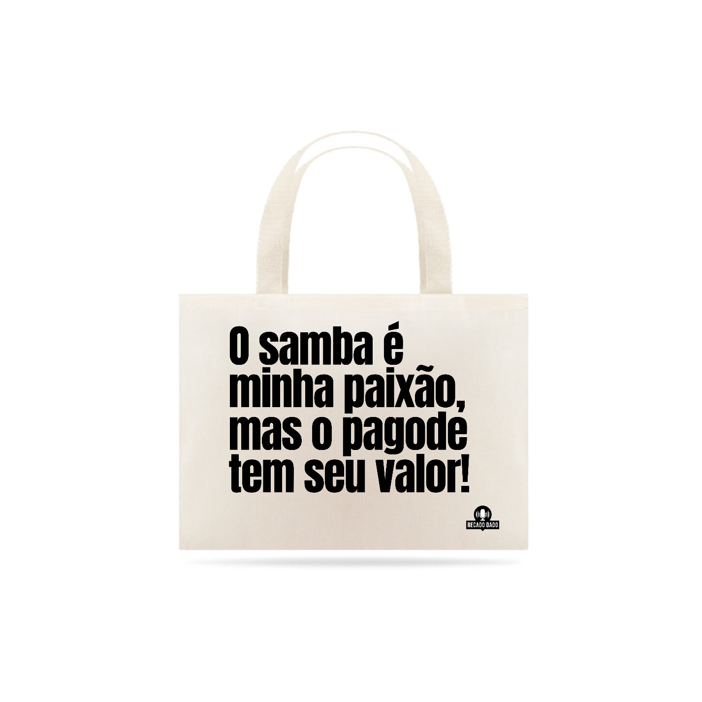 Nome do produto: Ecobag de samba com a frase \
