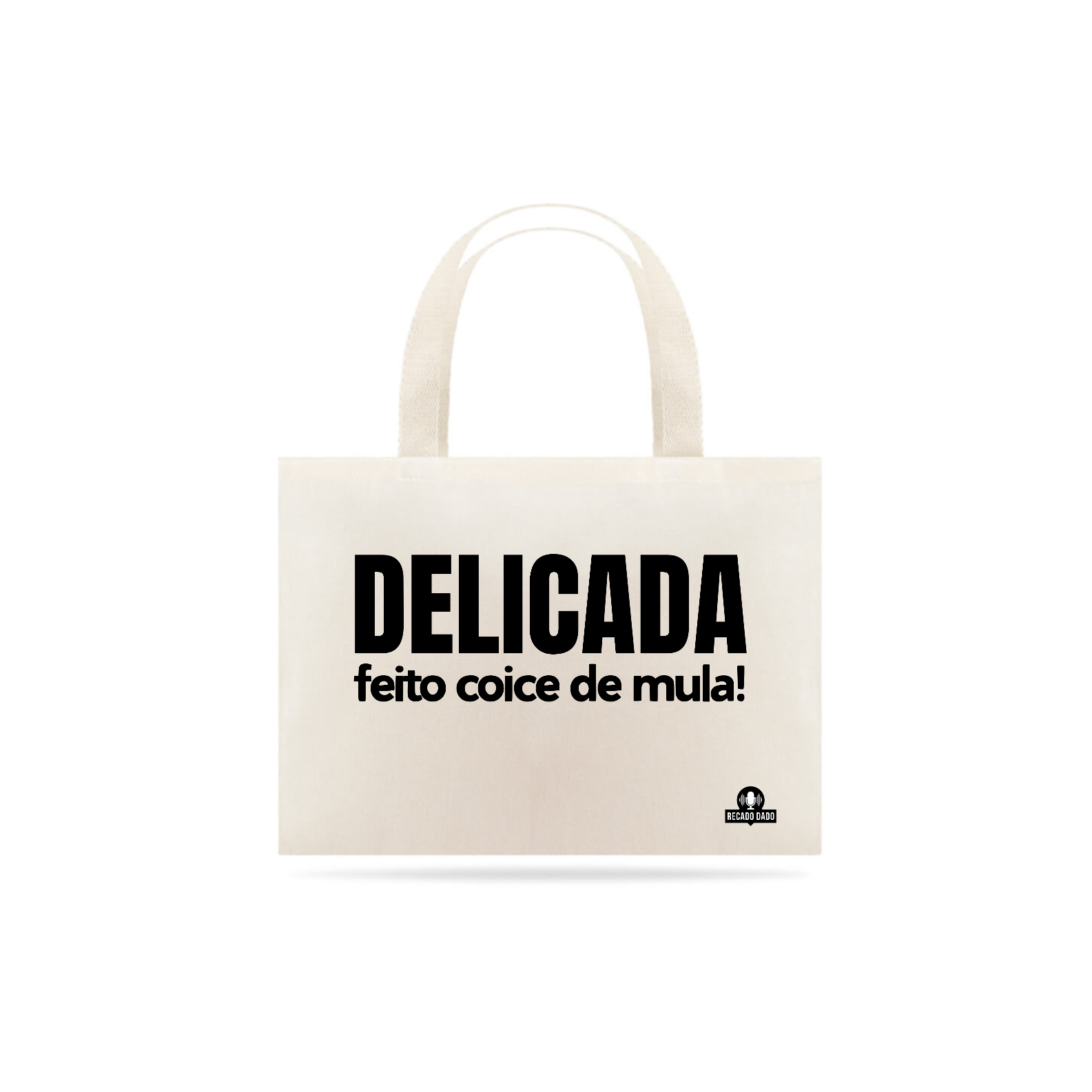 Nome do produto: Ecobag feminina com frase engraçada \