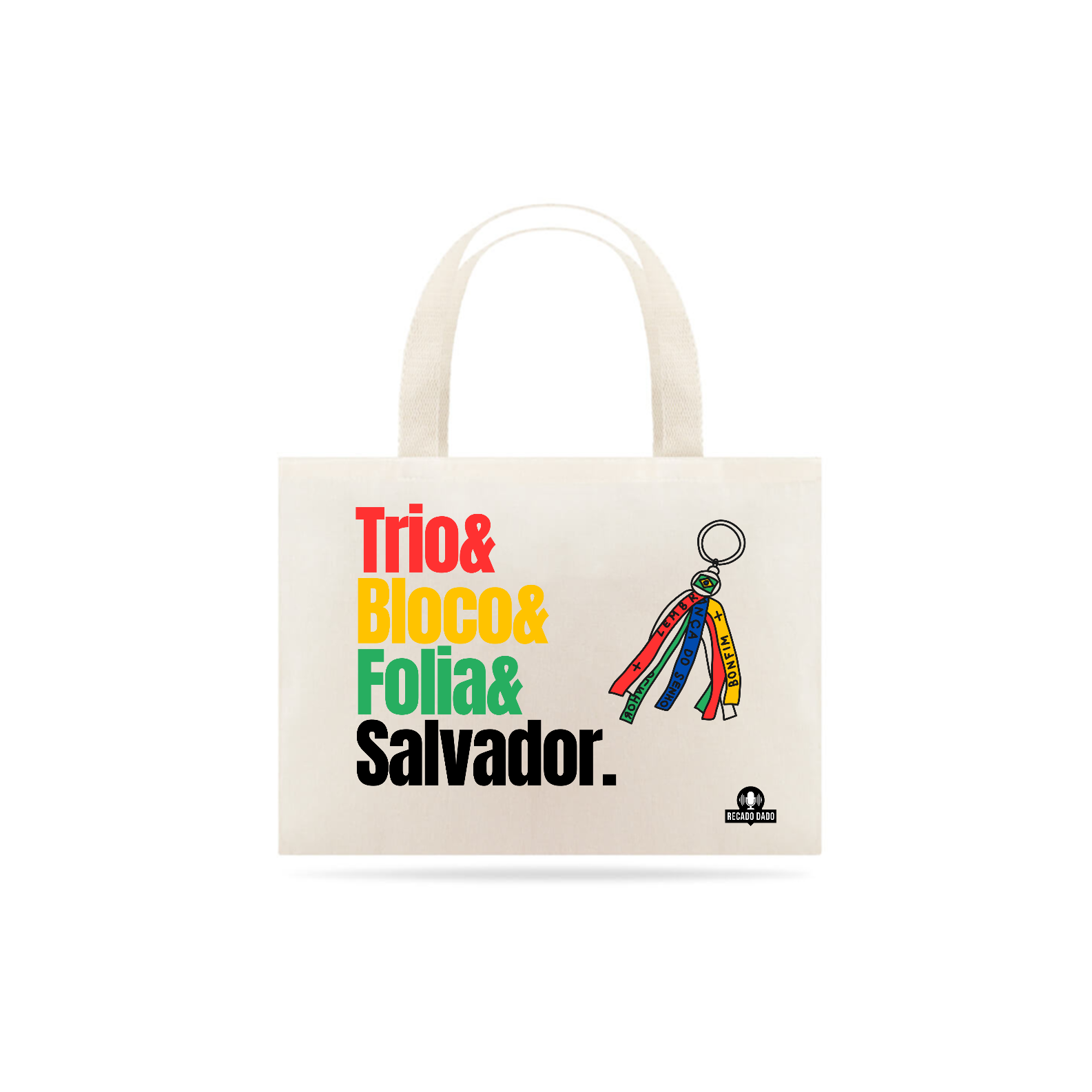 Nome do produto: Ecobag para o carnaval de Salvador com frase \