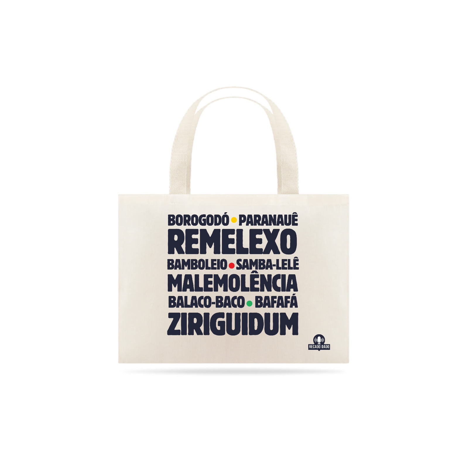 Nome do produto: Ecobag com as expressões brasileiras \