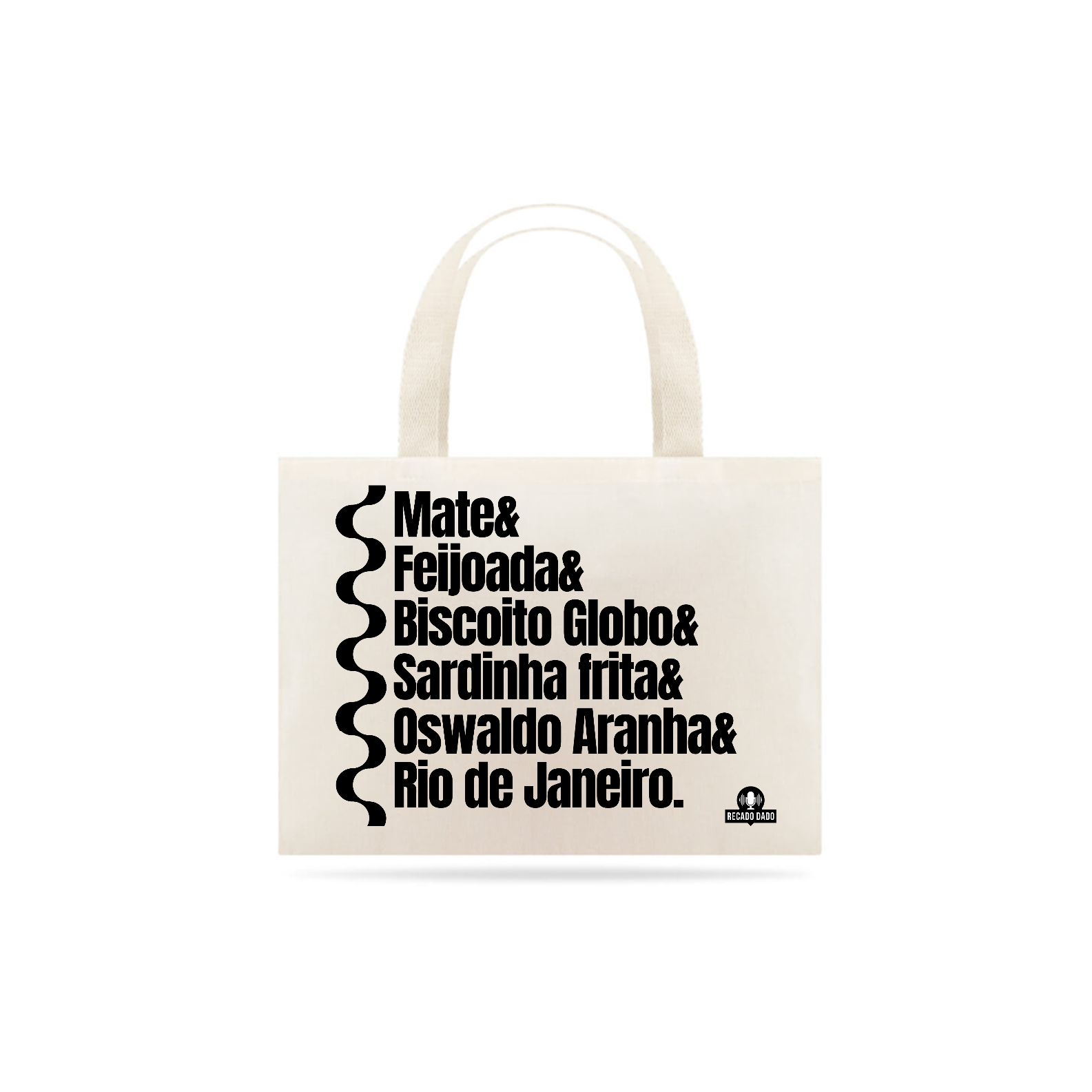 Nome do produto: Ecobag de turismo do Rio de Janeiro com frase \