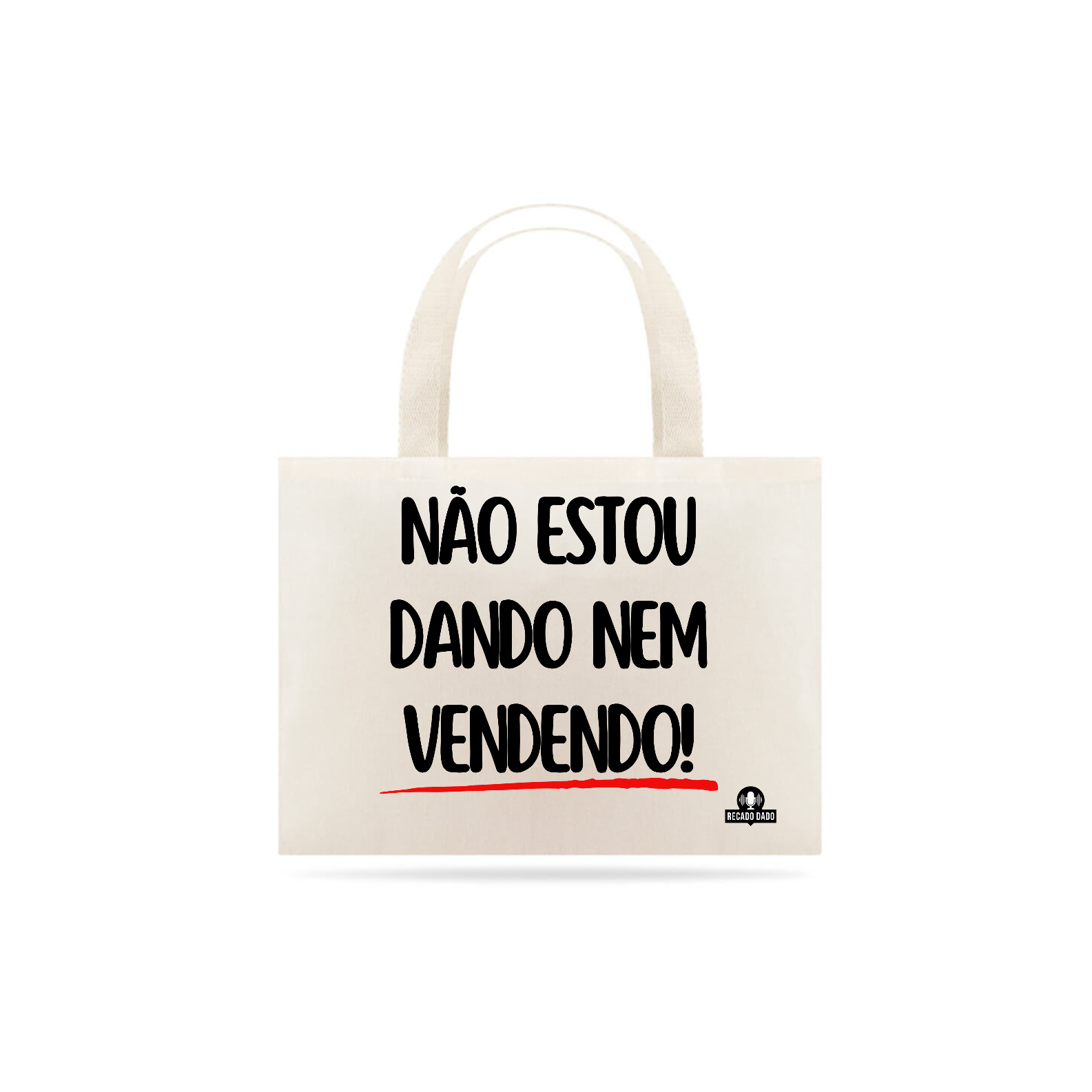 Nome do produto: Ecobag com frase divertida \